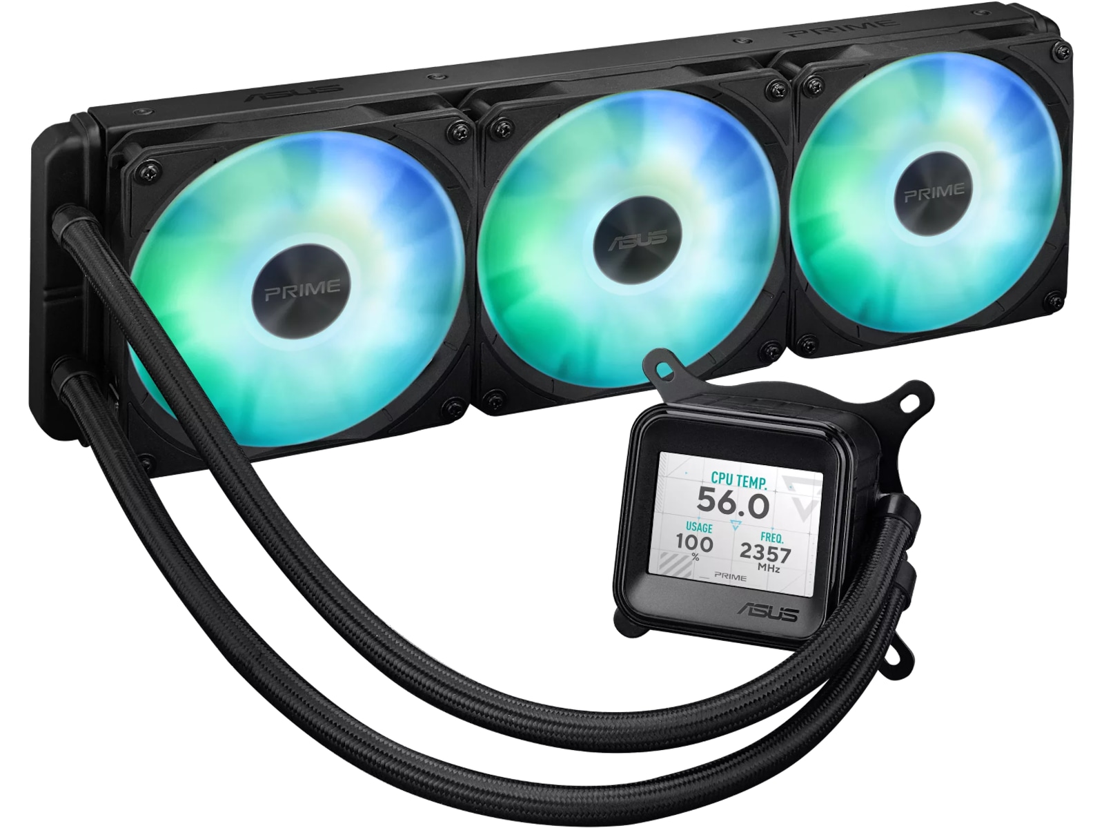 Asus Prime LC 360 ARGB LCD Kjøler (sort) CPU - Vannkjøling