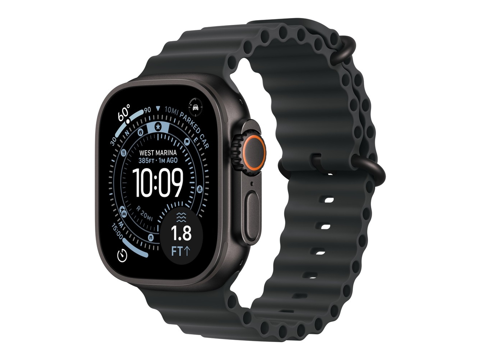 Apple Watch Ultra 3 49mm GPS + LTE Titan (sort) Smartklokker