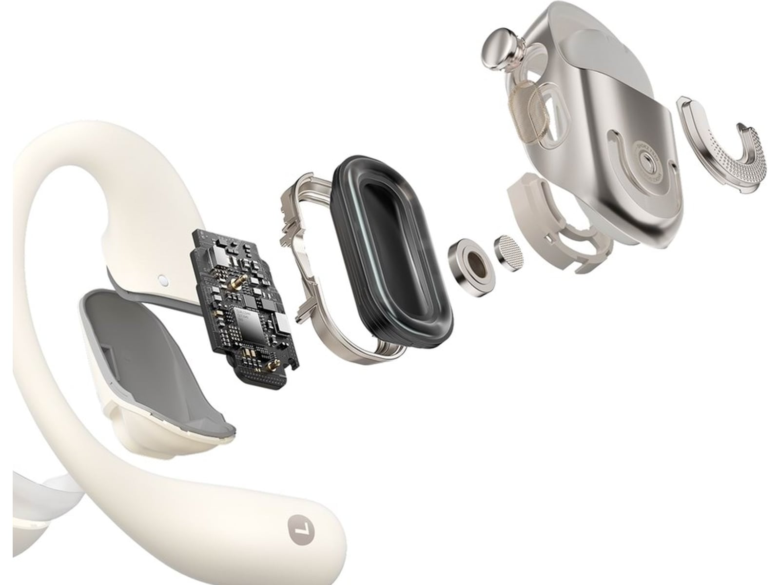 SHOKZ OpenFit 2 åpne ørepropper (beige) Ørepropper