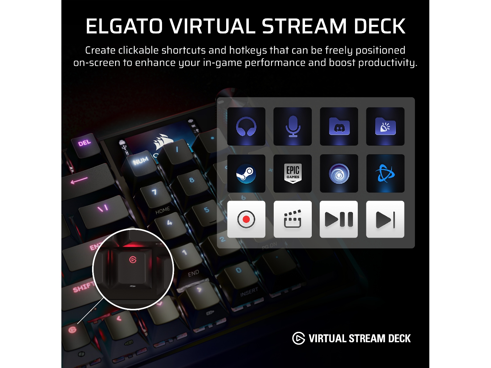 Corsair Vanguard PRO 96 RGB Gamingtastatur Gamingtastatur