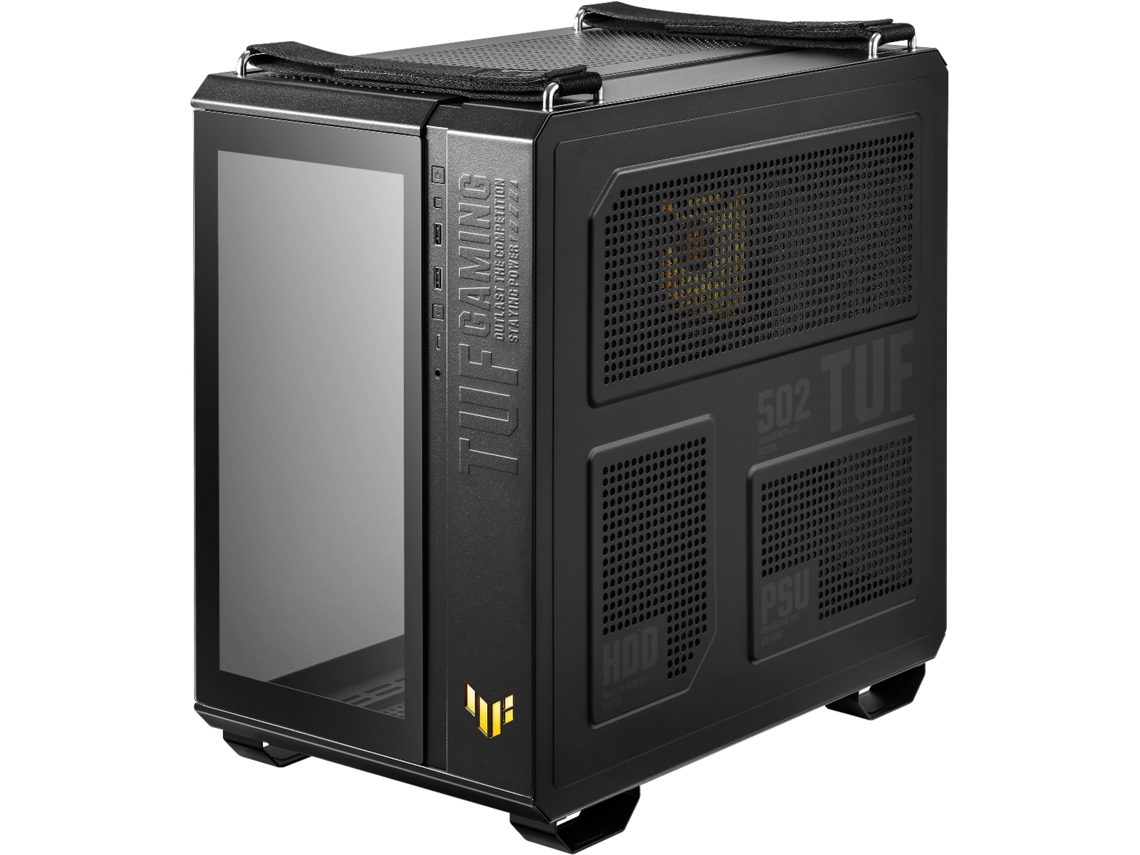 Asus TUF Gaming GT502 Plus TG ARGB Mid Tower (sort) -B-Grade Demo annet i datautstyr