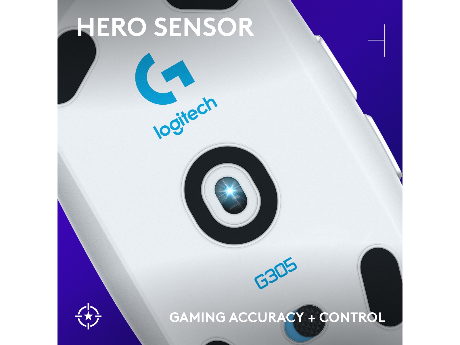 Logitech G305 LIGHTSPEED Trådløs Gamingmus (hvit) Gamingmus