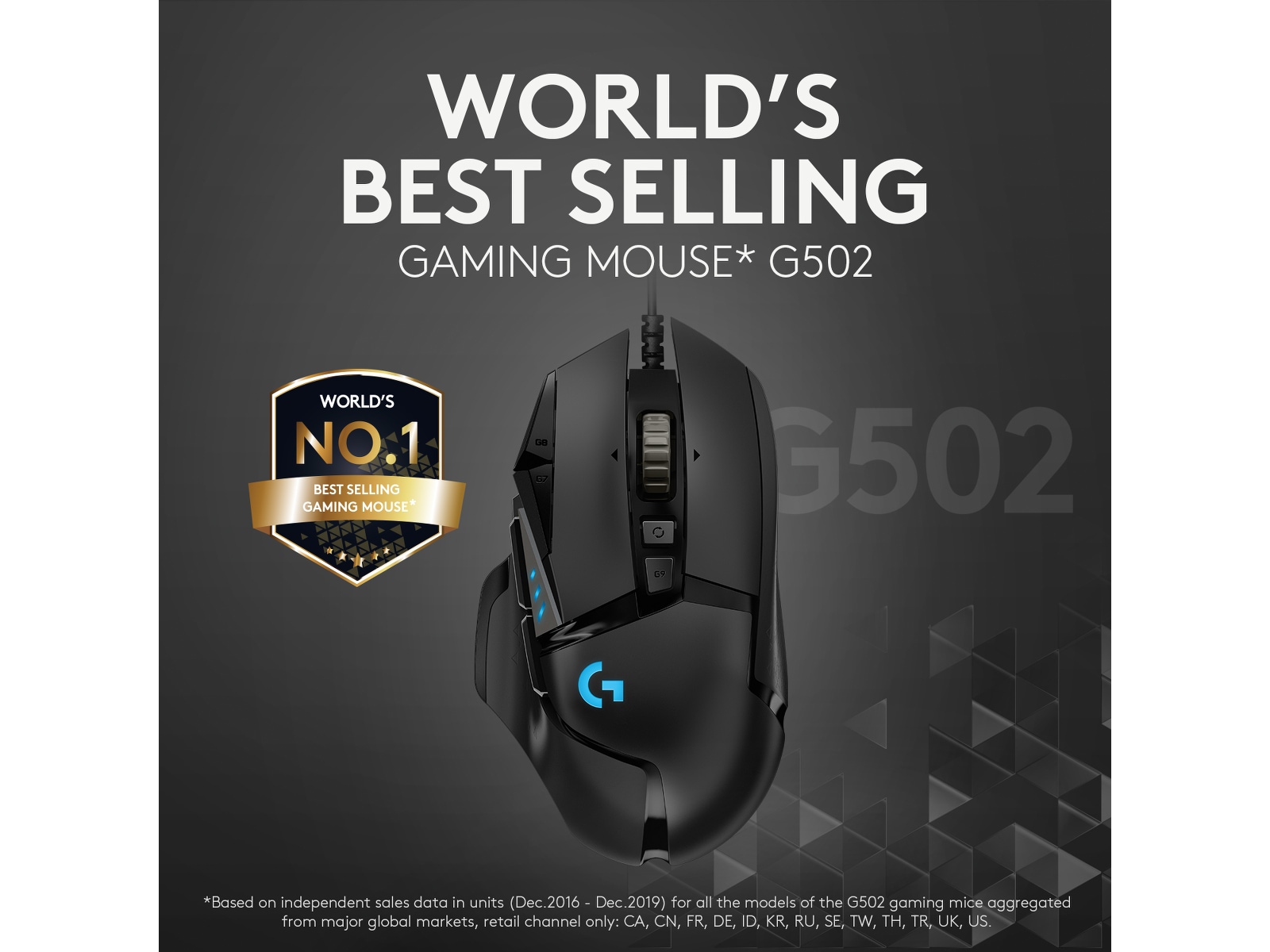 Logitech G502 HERO Gamingmus (sort) Gamingmus