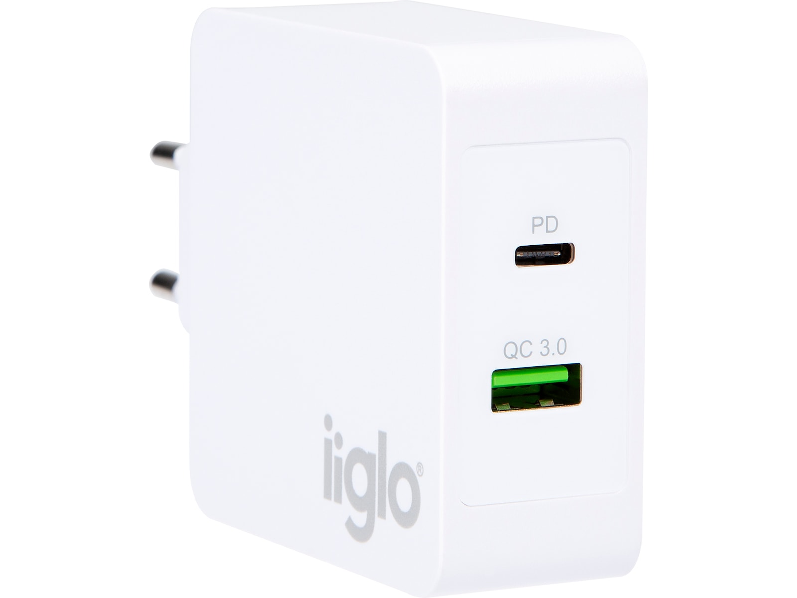 iiglo 48W Vegglader (hvit) Mobilladere