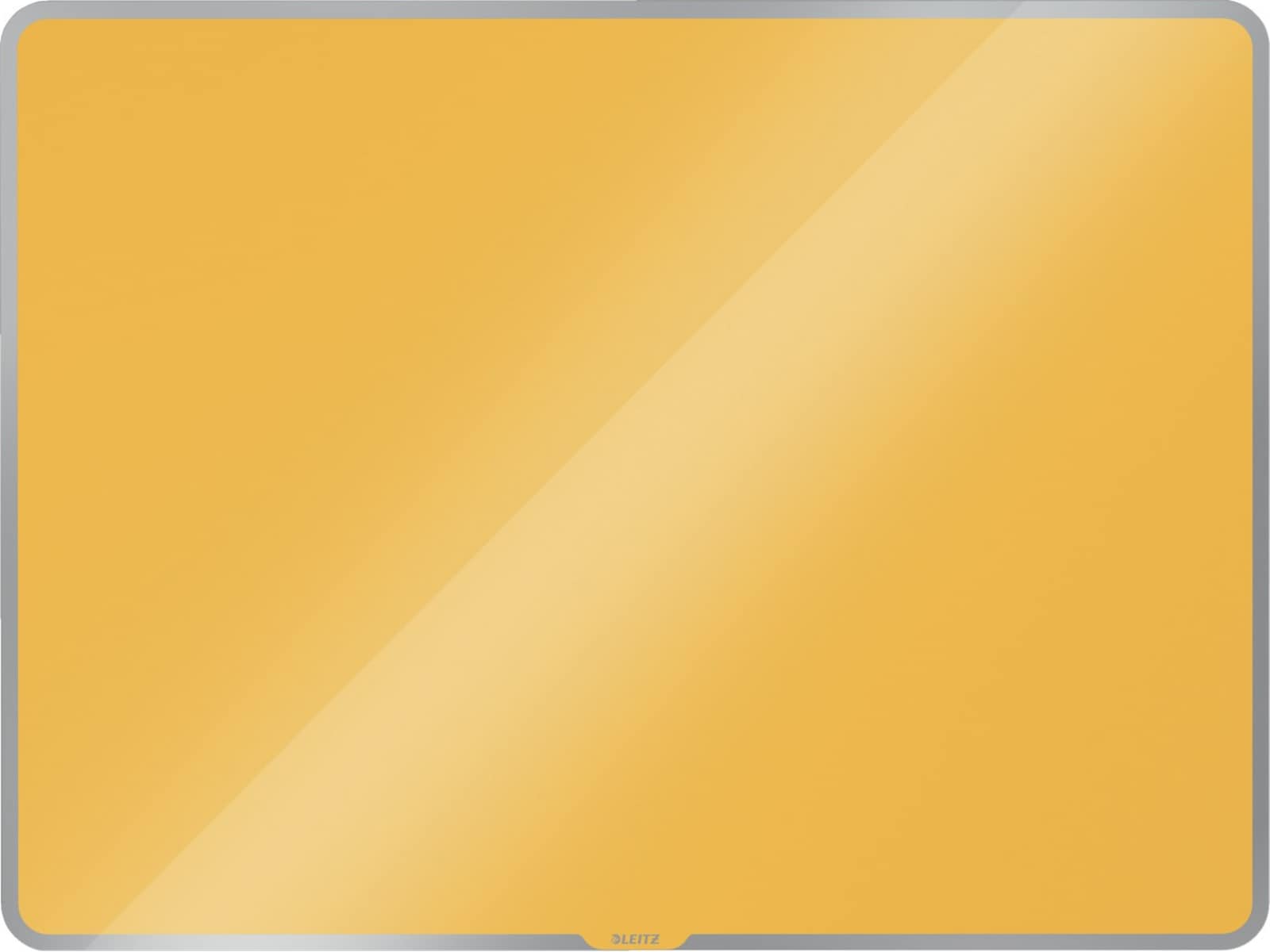 Leitz Cosy Glasstavle - magnetisk whiteboardtavle 80x60 cm - varmgul Whiteboardtavler