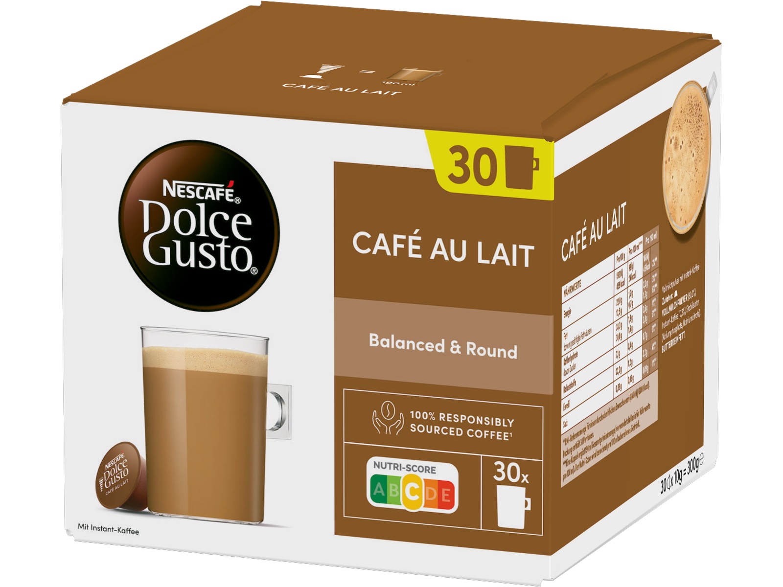 Nescafé Dolce Gusto Café au Lait Big pack Kaffekapsler