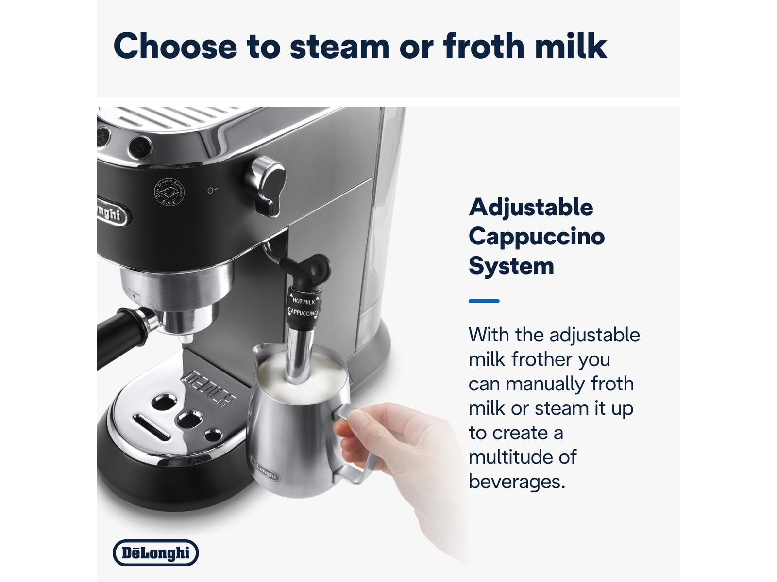 DeLonghi Dedica Style EC685.BK Manuell espressomaskin (sort) Espressomaskiner