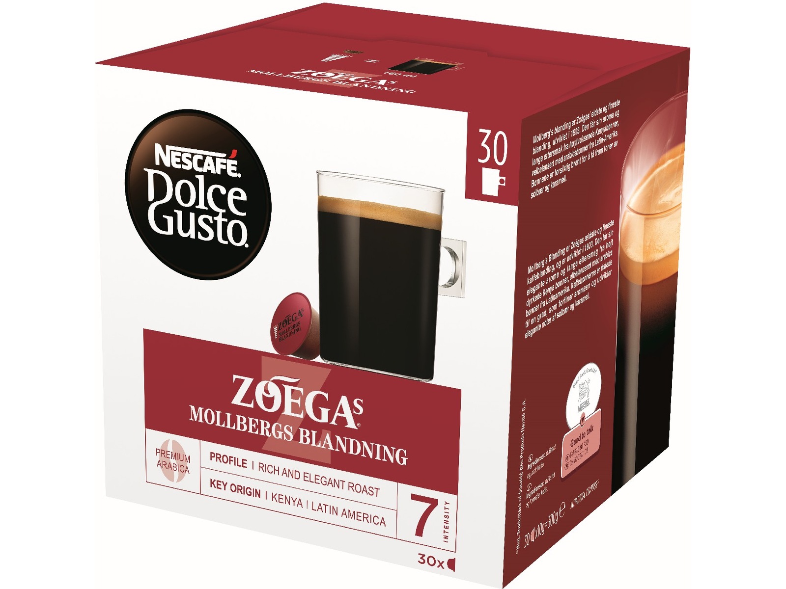 Nescafé Dolce Gusto Zoégas Mollbergs Big Pack Kaffekapsler