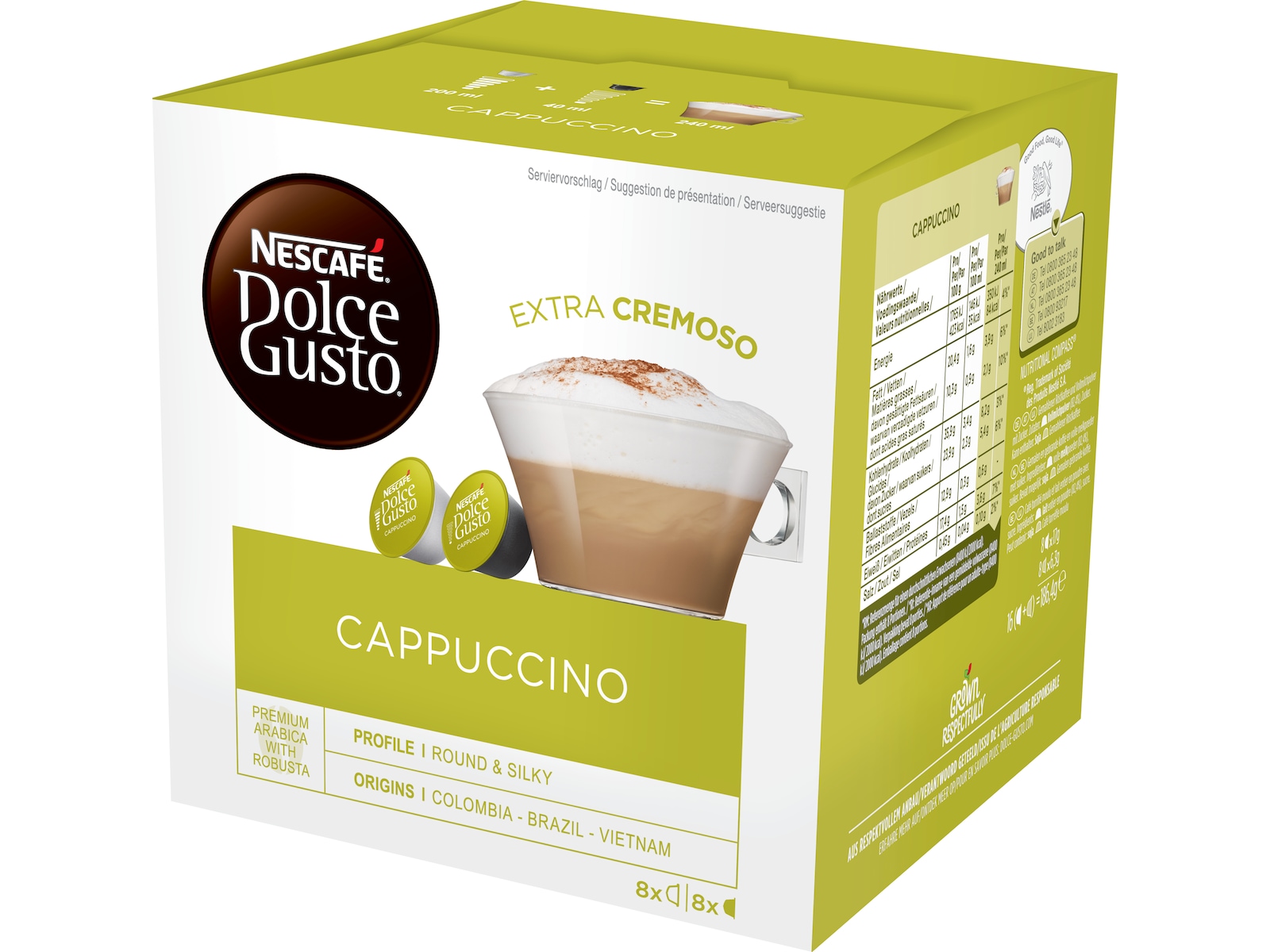 Nescafé Dolce Gusto Cappuccino Big Pack Kaffekapsler