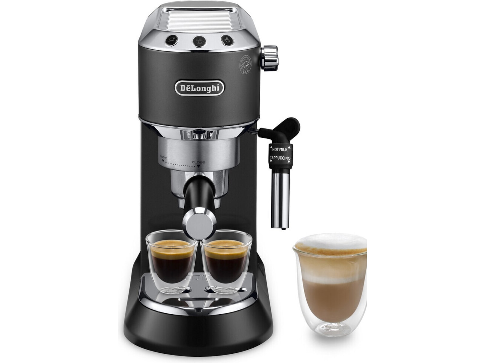 DeLonghi Dedica Style EC685.BK Manuell espressomaskin (sort) -B-Grade Demo hjem & fritid