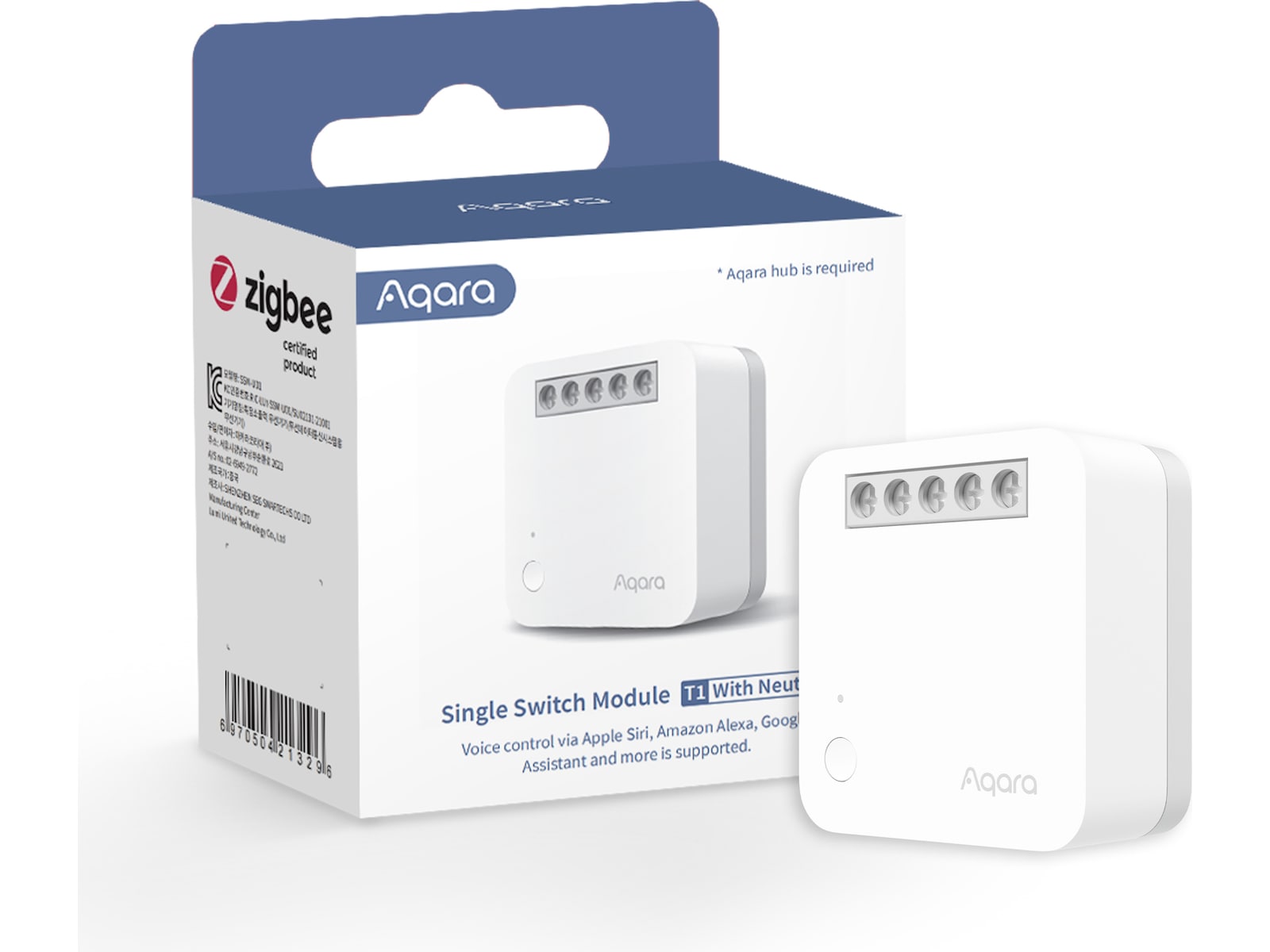 Aqara Single Switch Module T1 (With Neutral) Smart strømstyring