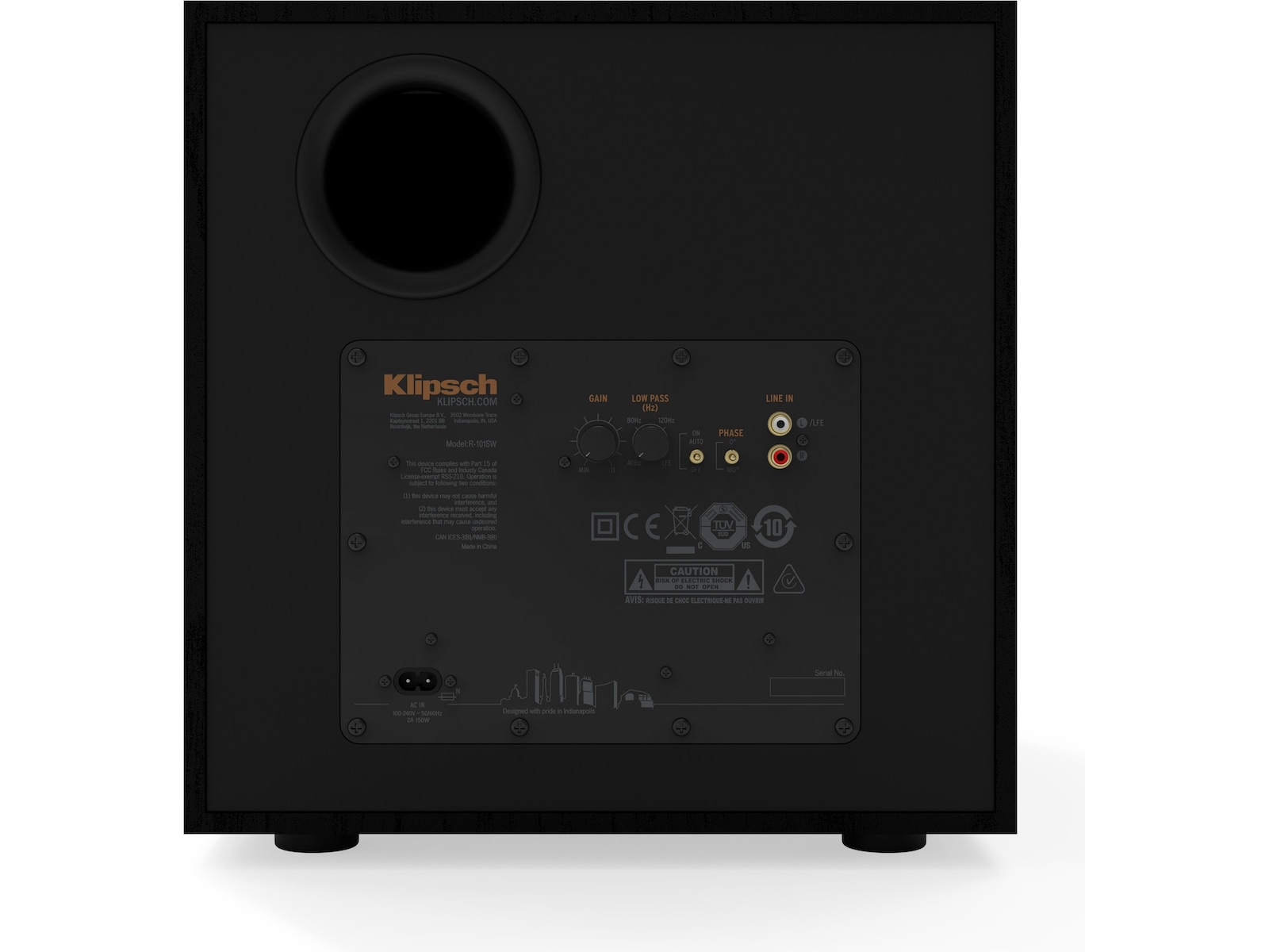 Klipsch R-101SW subwoofer, 10" bass Subwoofere