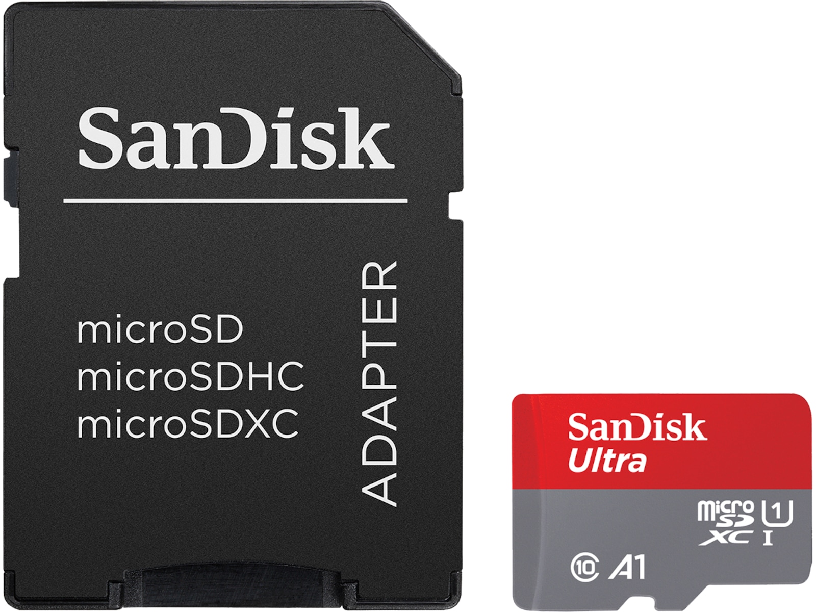 SanDisk Ultra microSDHC 32GB + SD Adapter Minnekort til foto & video
