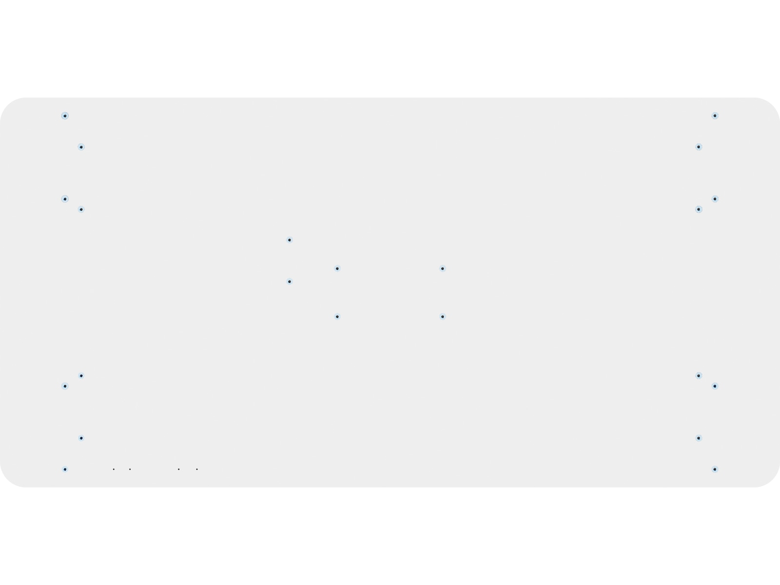 iiglo Skrivebordsplate 120cm (hvit) Skrivebord