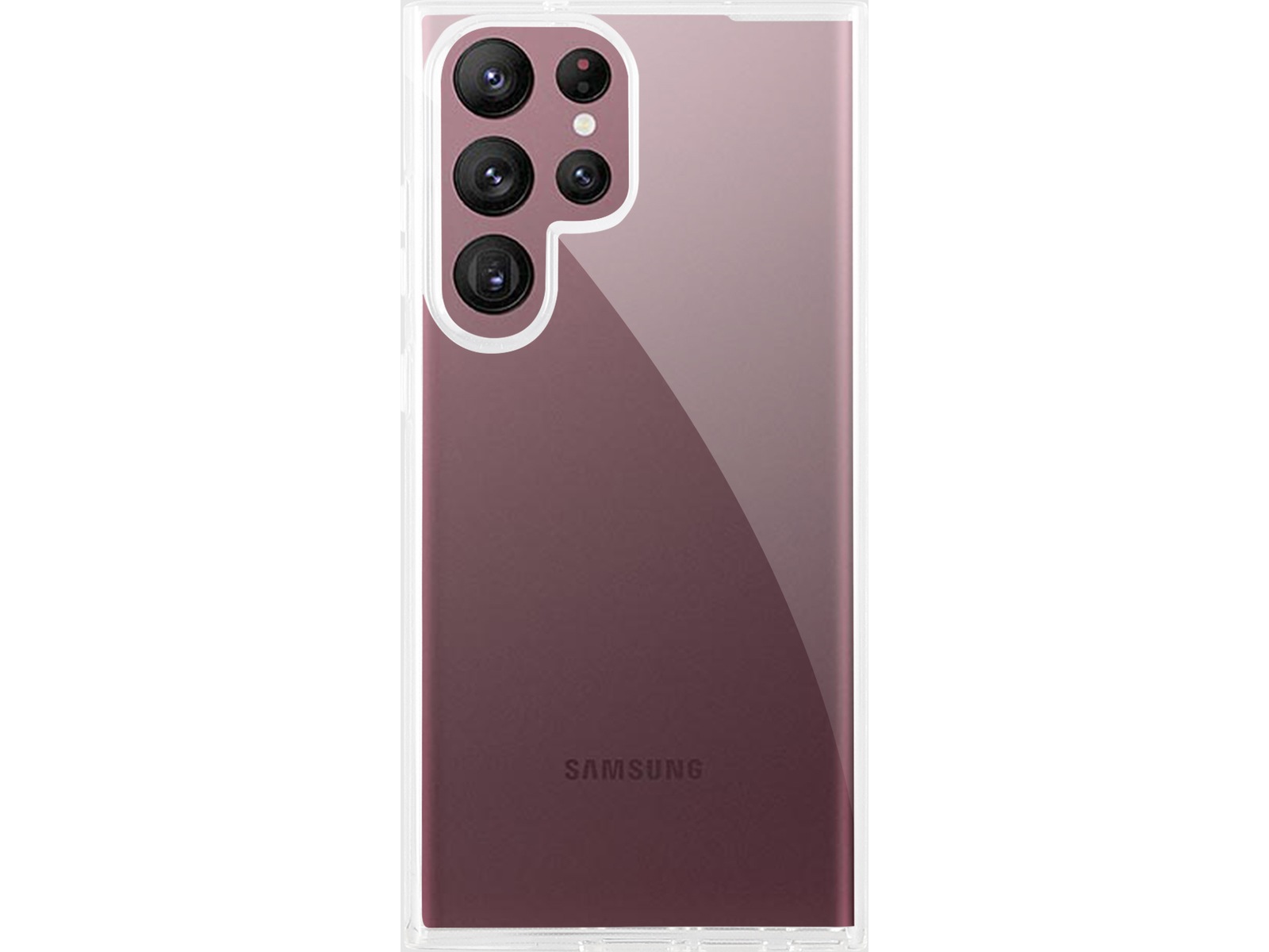 iiglo Galaxy S23 Ultra Silikondeksel (gjennomsiktig) Mobildeksel