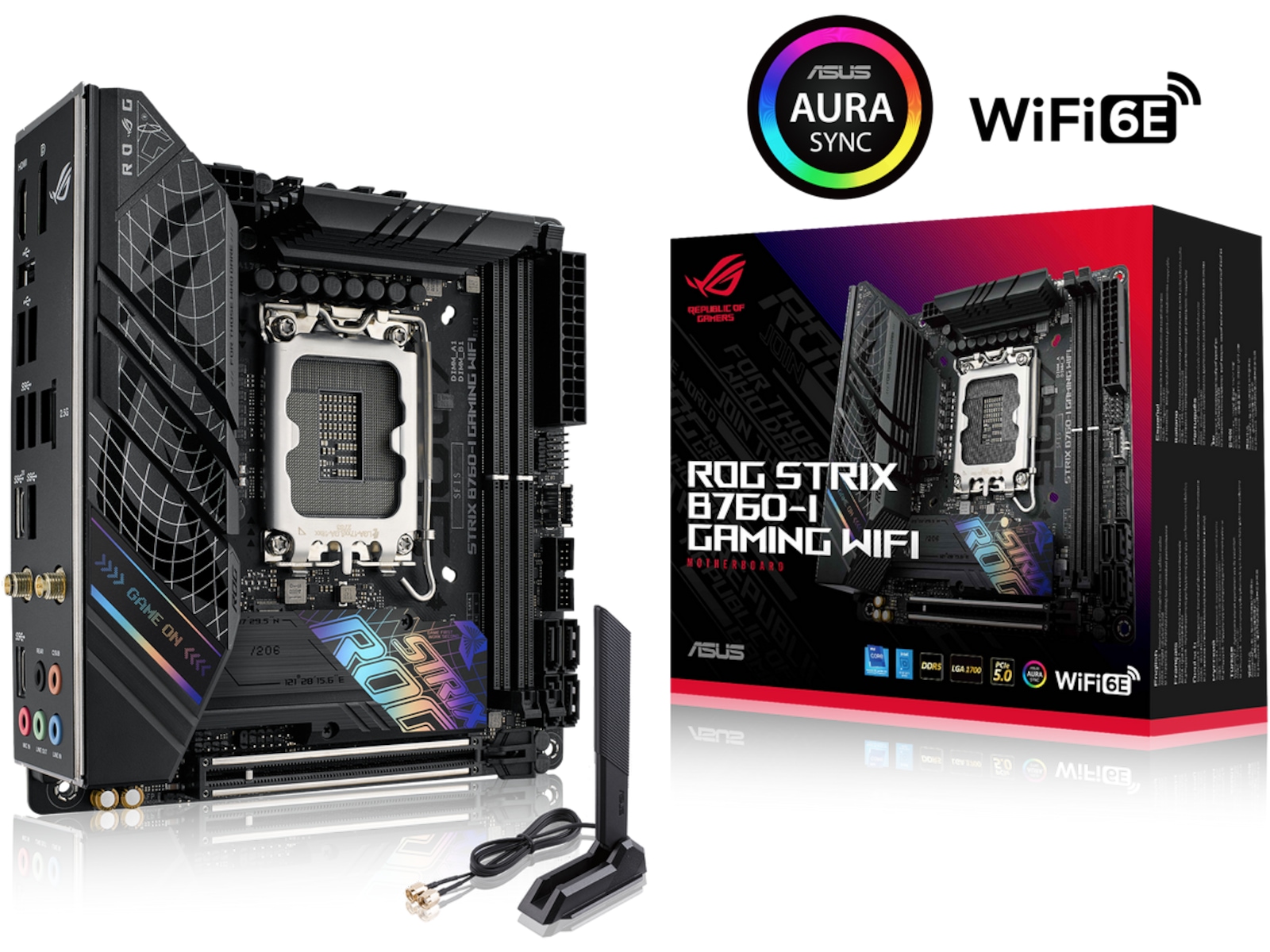 ASUS ROG STRIX B760-I GAMING WIFI Hovedkort Intel Socket