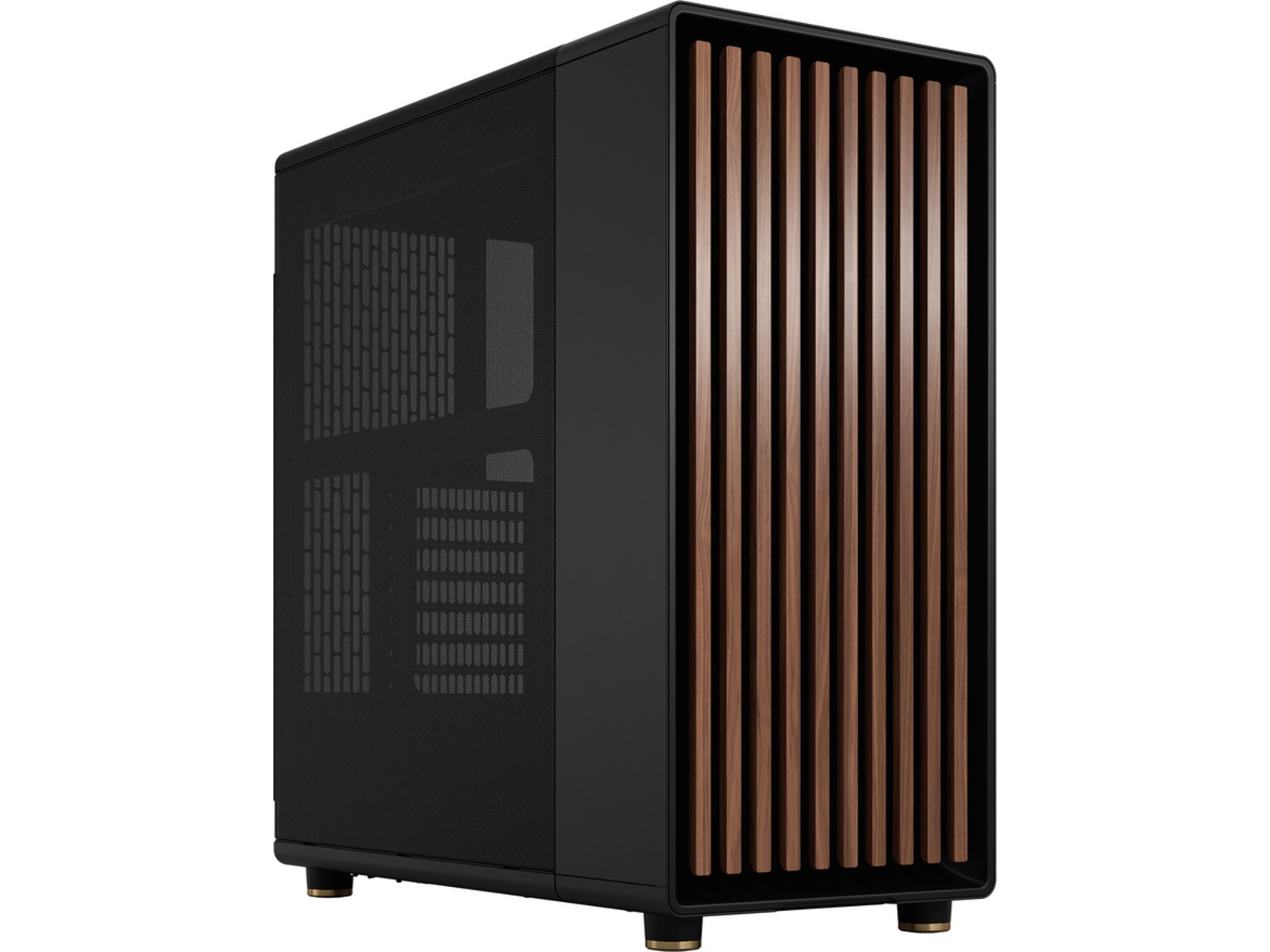 Fractal North Charcoal Black Mesh Mid Tower Vifter: Front 2 x Aspect 140 mm PWM, ATX / mATX / Mini-ITX