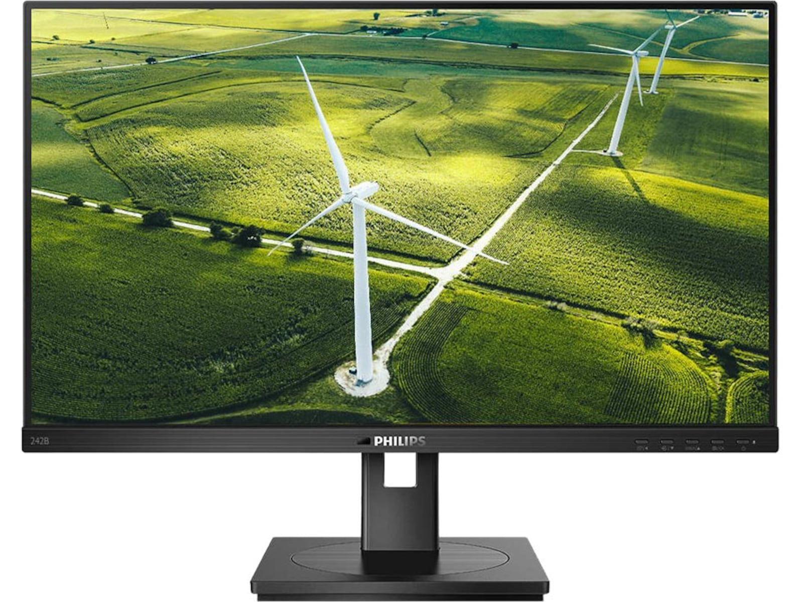 Philips 24" skjerm 242B1G/00 1920x1080 IPS, 75hz, 4ms, 1000:1, Eco-friendly, VGA/DVI/HDMI/DP