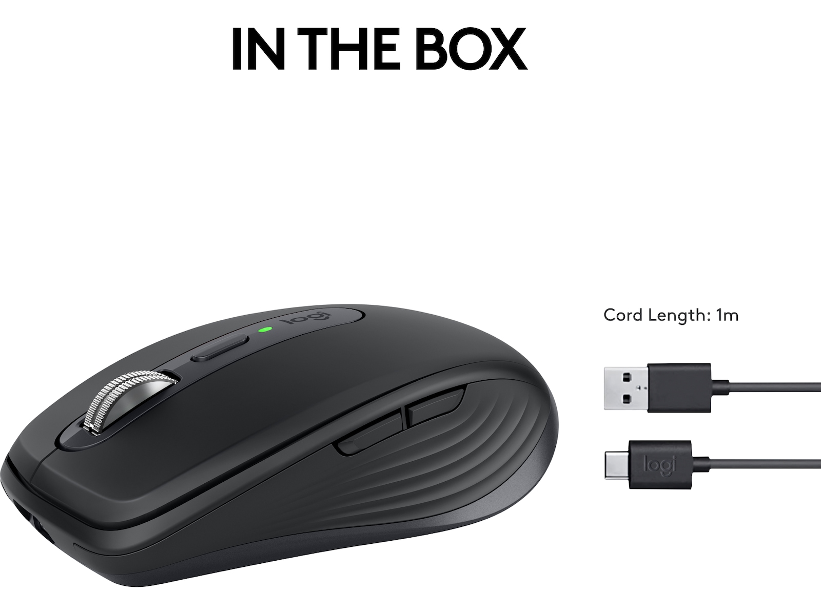 Logitech MX Anywhere 3S trådløs mus (graphite) Mus