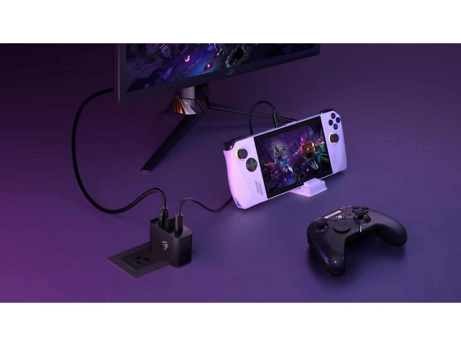 ASUS ROG Ally Gaming Charger Dock Tilbehør til spillkonsoller