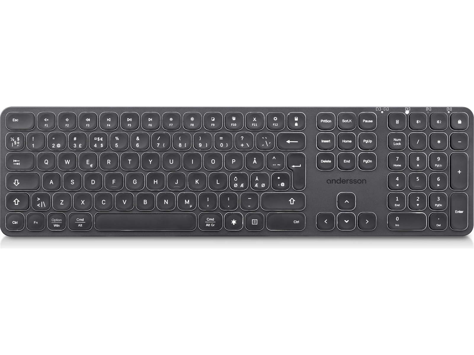 Andersson WSK-3000 trådløst tastatur (sort) Tastatur
