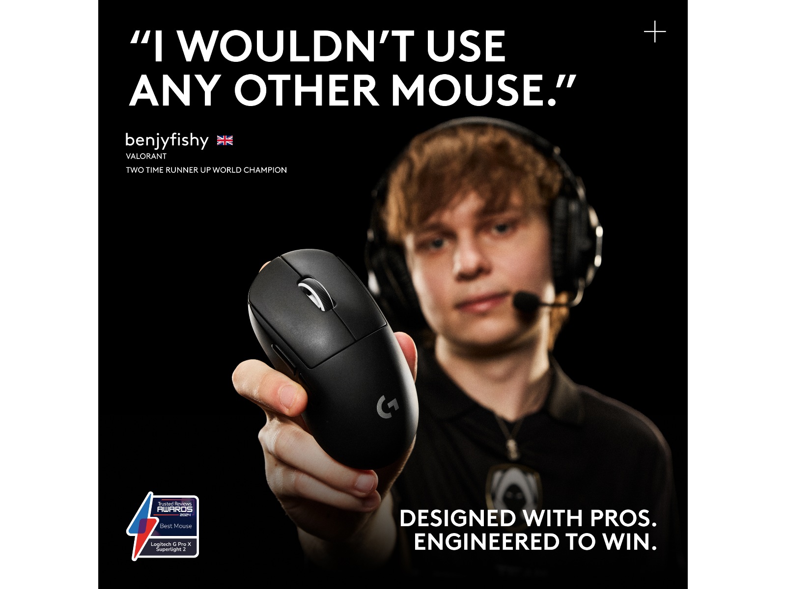 Logitech G Pro X Superlight 2 Lightspeed Trådløs Gamingmus (Magenta) Gamingmus