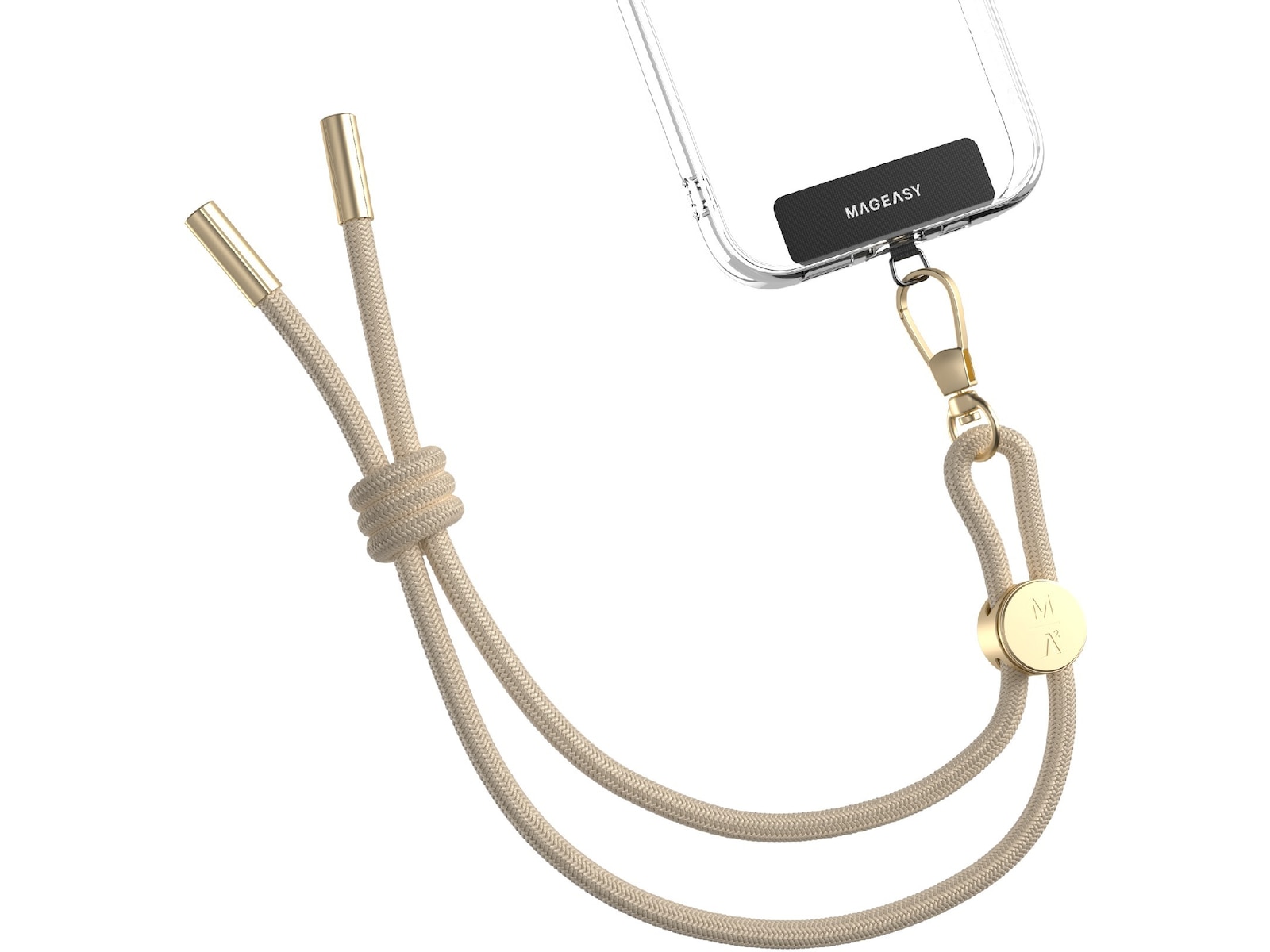 Mageasy Håndleddsrem med stroppkort (beige) Annet tilbehør til mobil