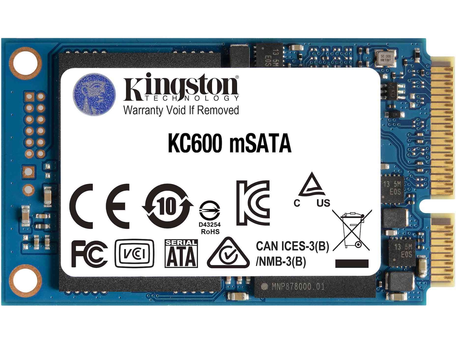 Kingston KC600MS 512GB mSATA SSD -B-Grade Demo harddisker