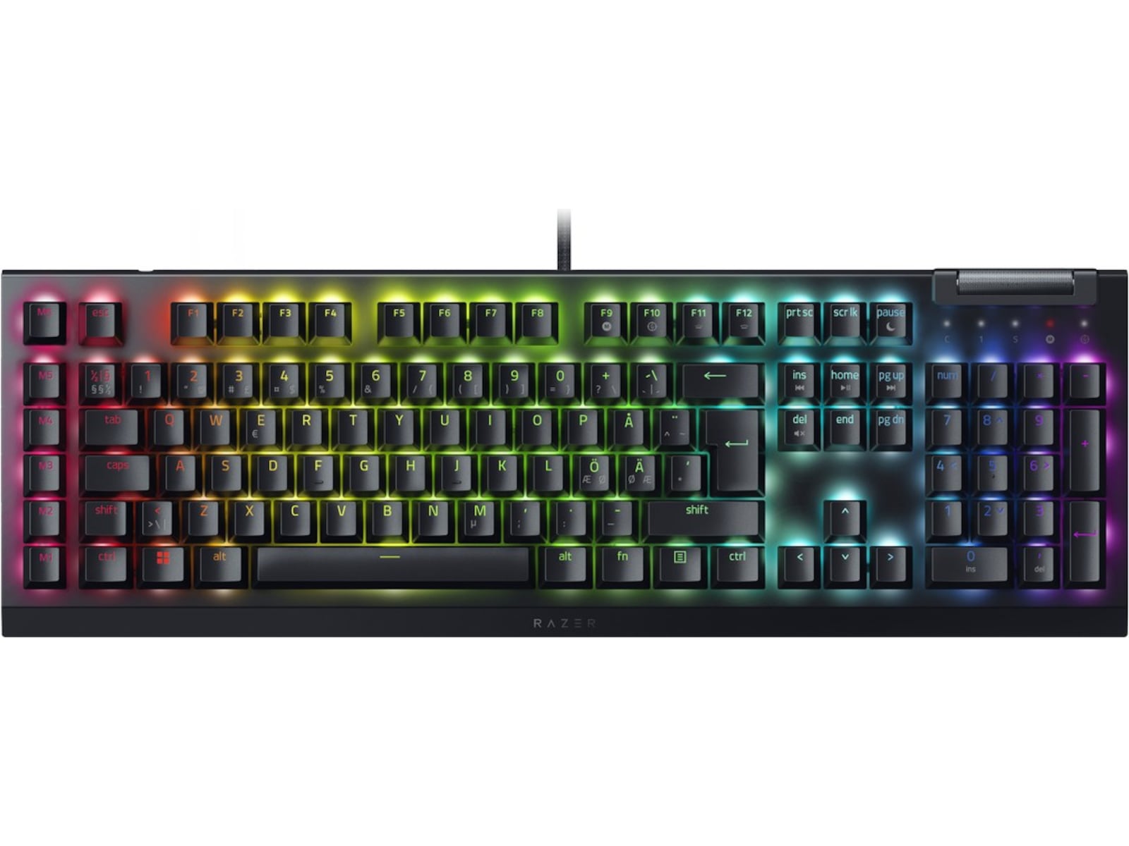 Razer Blackwidow V4 X Green Switch gamingtastatur (sort) Gamingtastatur