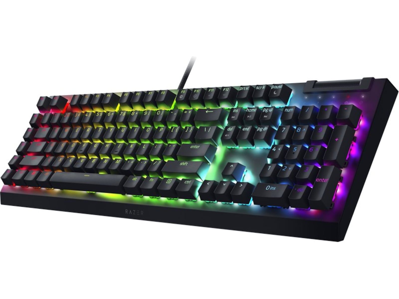 Razer Blackwidow V4 X Green Switch gamingtastatur (sort) Gamingtastatur