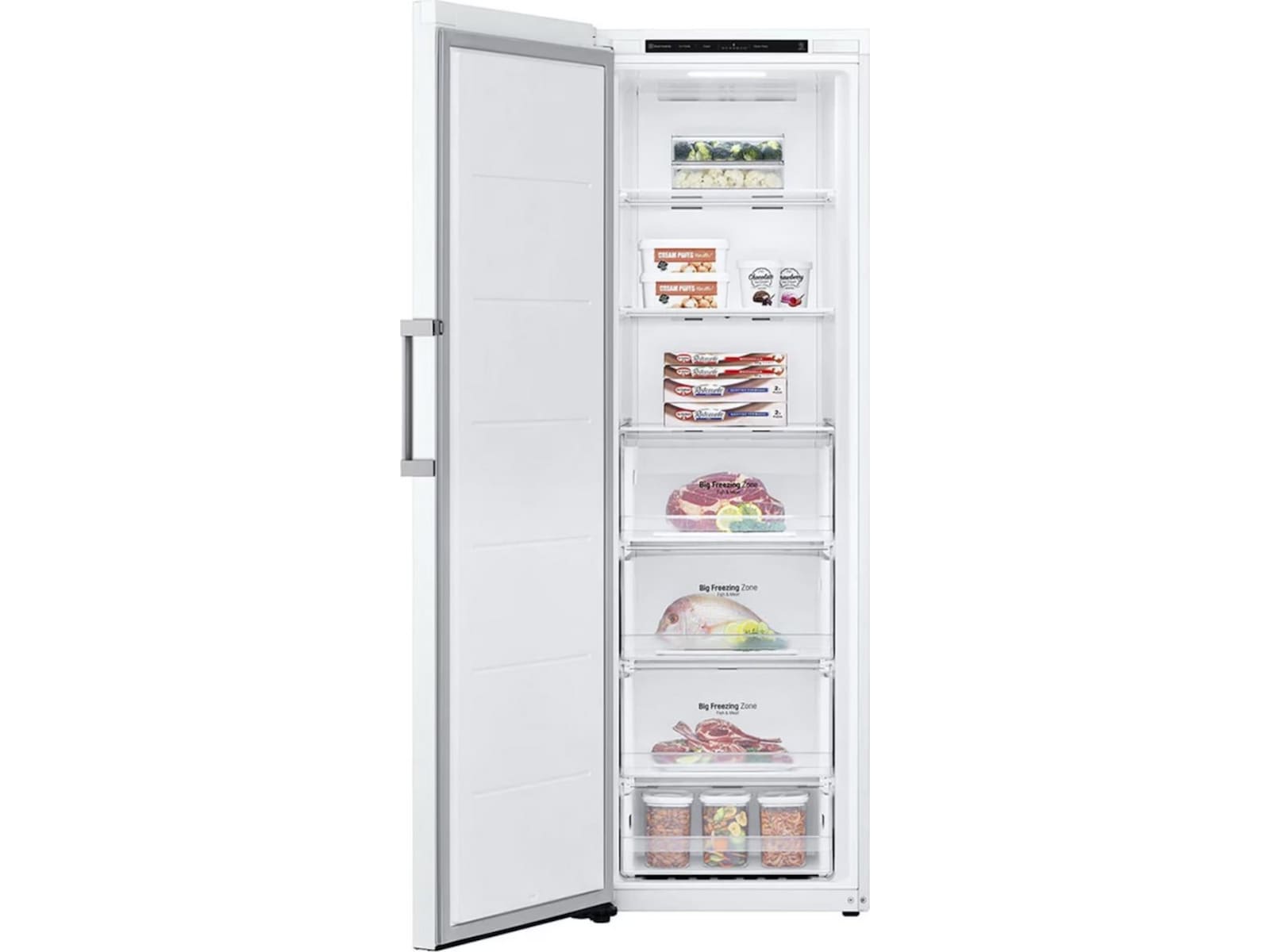 LG GLT51SWGSZ Kjøleskap (hvit) + Fryseskap Kjøleskap