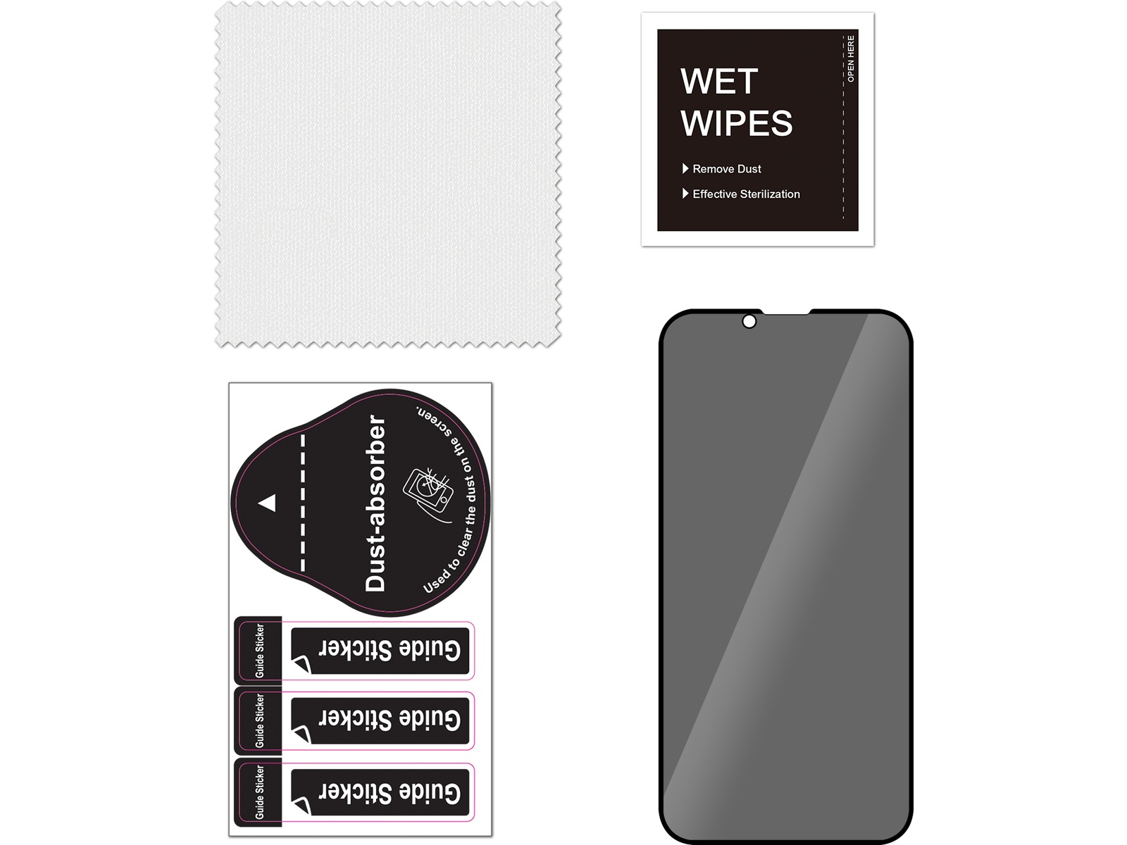 iiglo iPhone 17e /16e / 14 / 13 / 13 Pro 3D Privacy Skjermbeskytter Skjermbeskytter