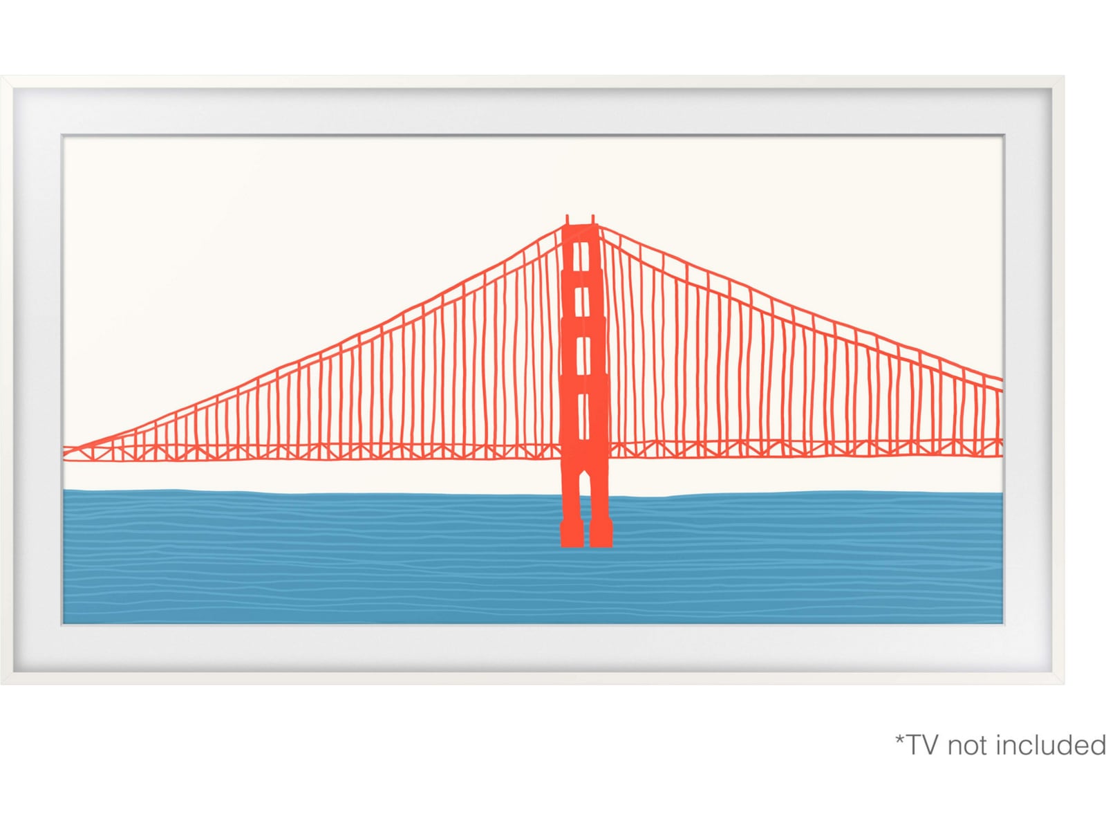 Samsung 55" ramme til The Frame (2021-2025, hvit) TV-ramme & tilbehør