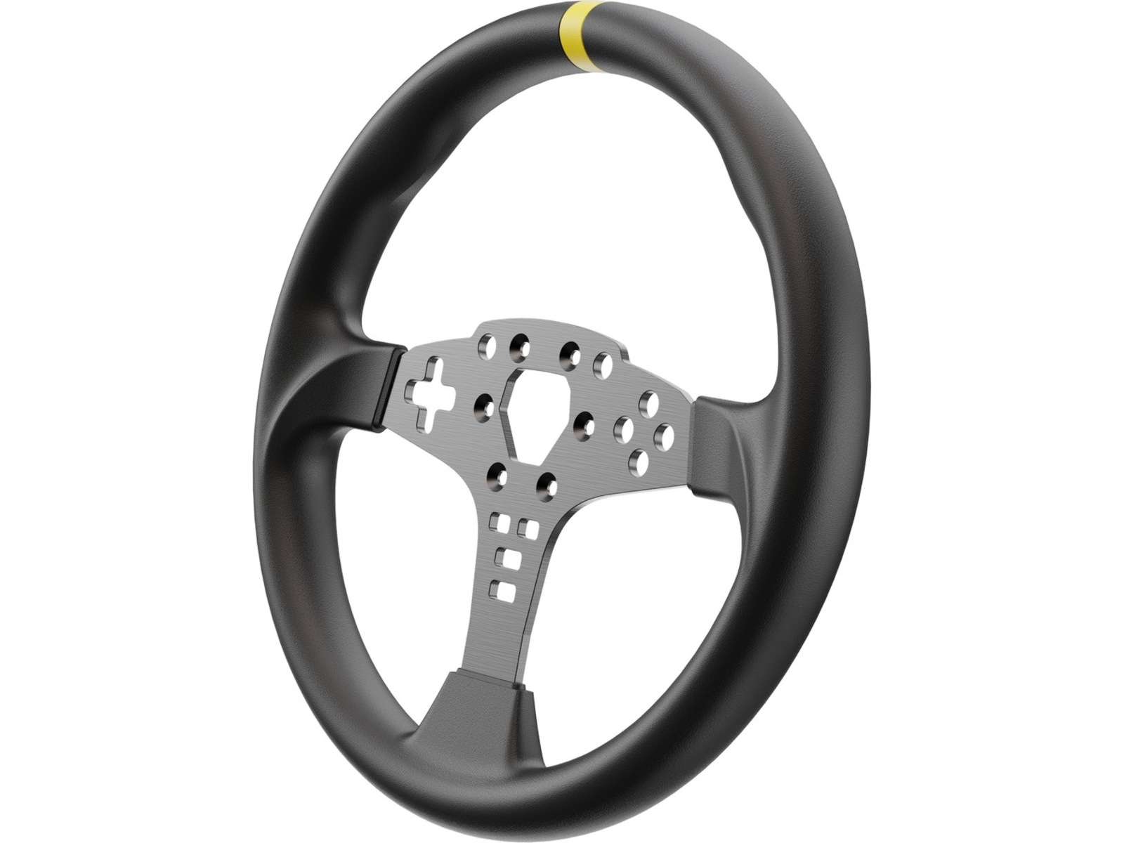 Moza Racing 12-inch Round Wheel Mod for ES Ratt og pedaler
