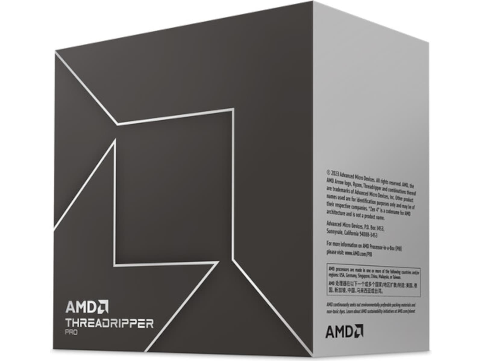 AMD Ryzen Threadripper PRO 7965WX Socket-sTR5, 24-Core, 48-Thread, 4.2/5.3GHz, 350W, Uten Kjøler