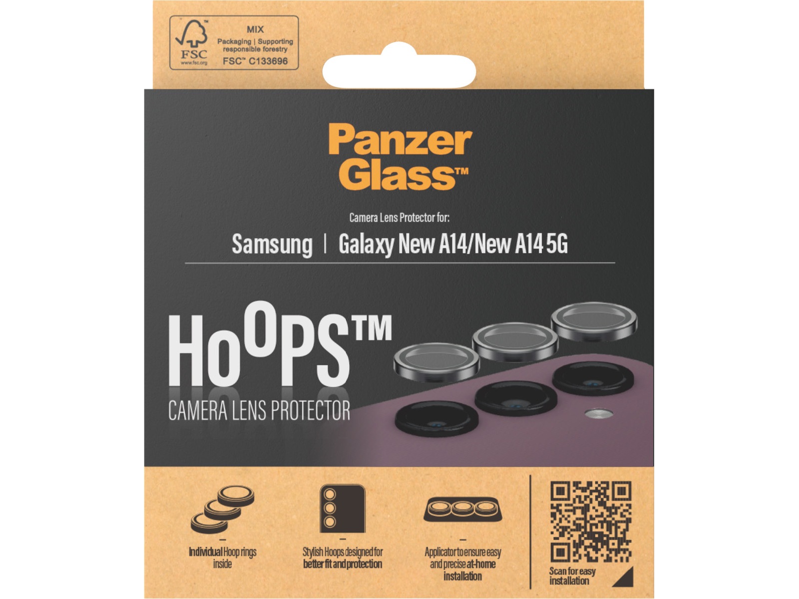 PanzerGlass Galaxy A15 / A15 5G Hoops Linsebeskytter Skjermbeskytter