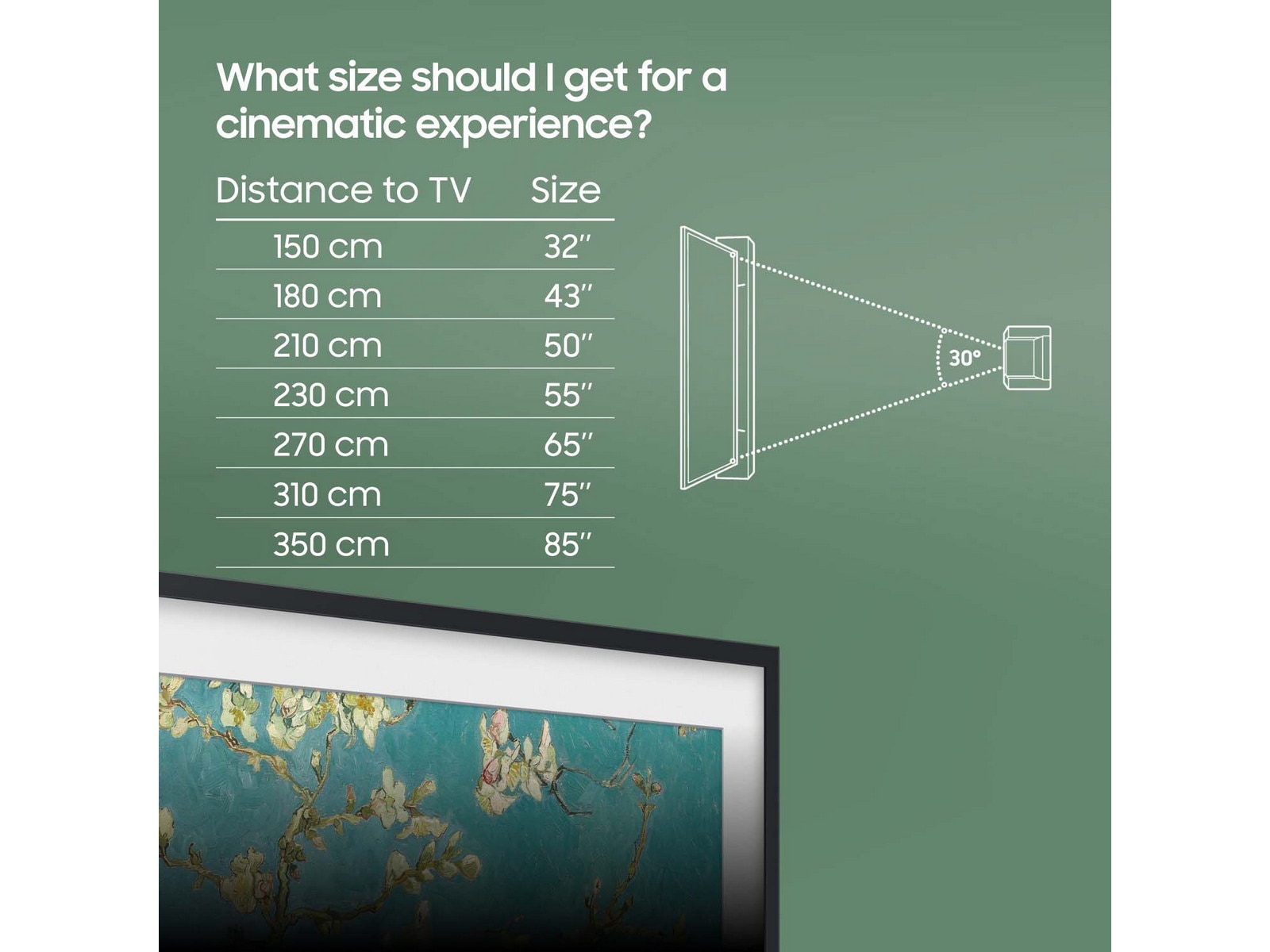 Samsung 32" The Frame 2023 TQ32LS03C -B-Grade Demo TV/projektor
