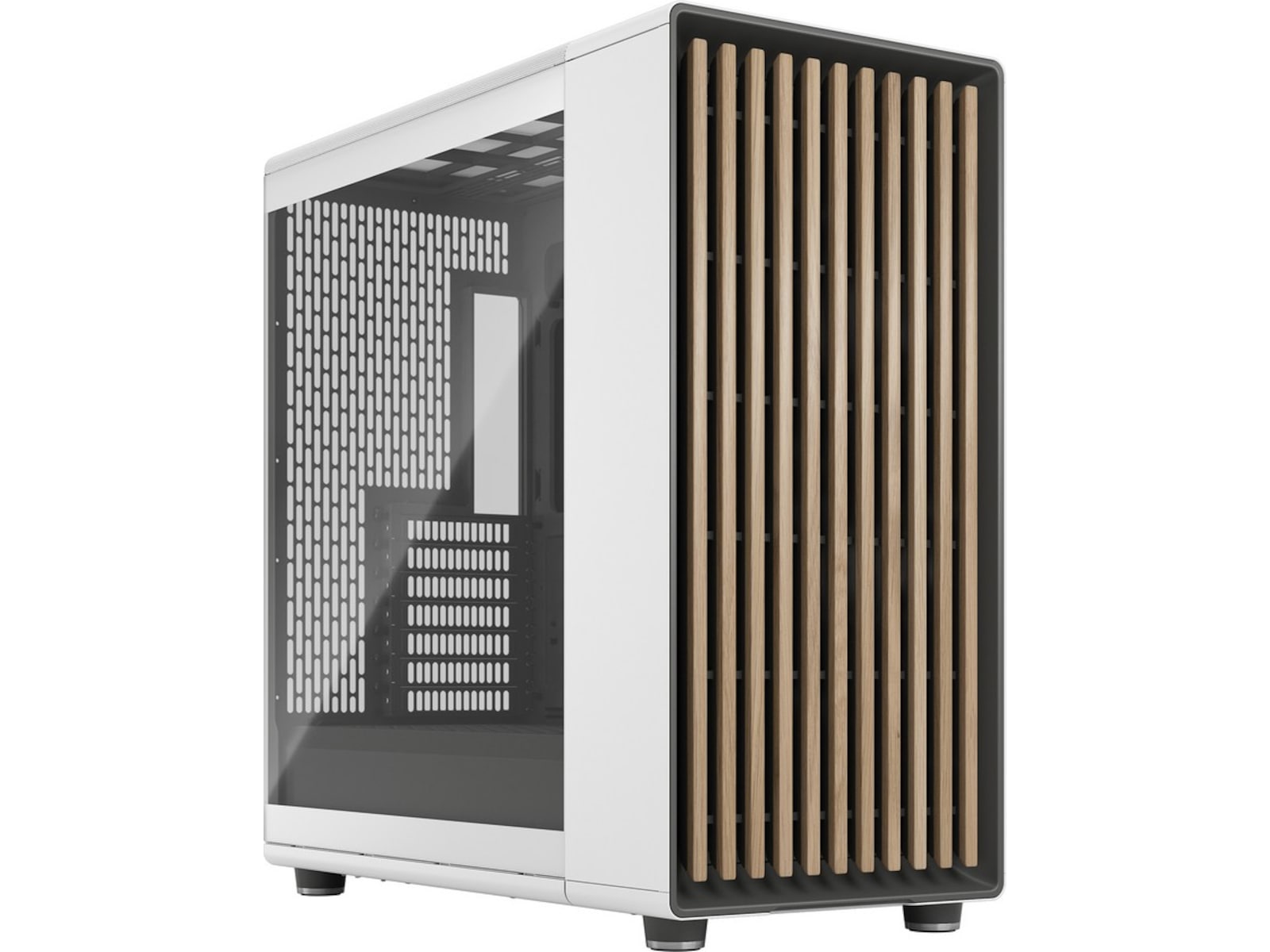 Fractal Design North XL TG Clear Mid Tower (hvit) E-ATX / ATX / mATX / mITX, GPU Up to 413 mm