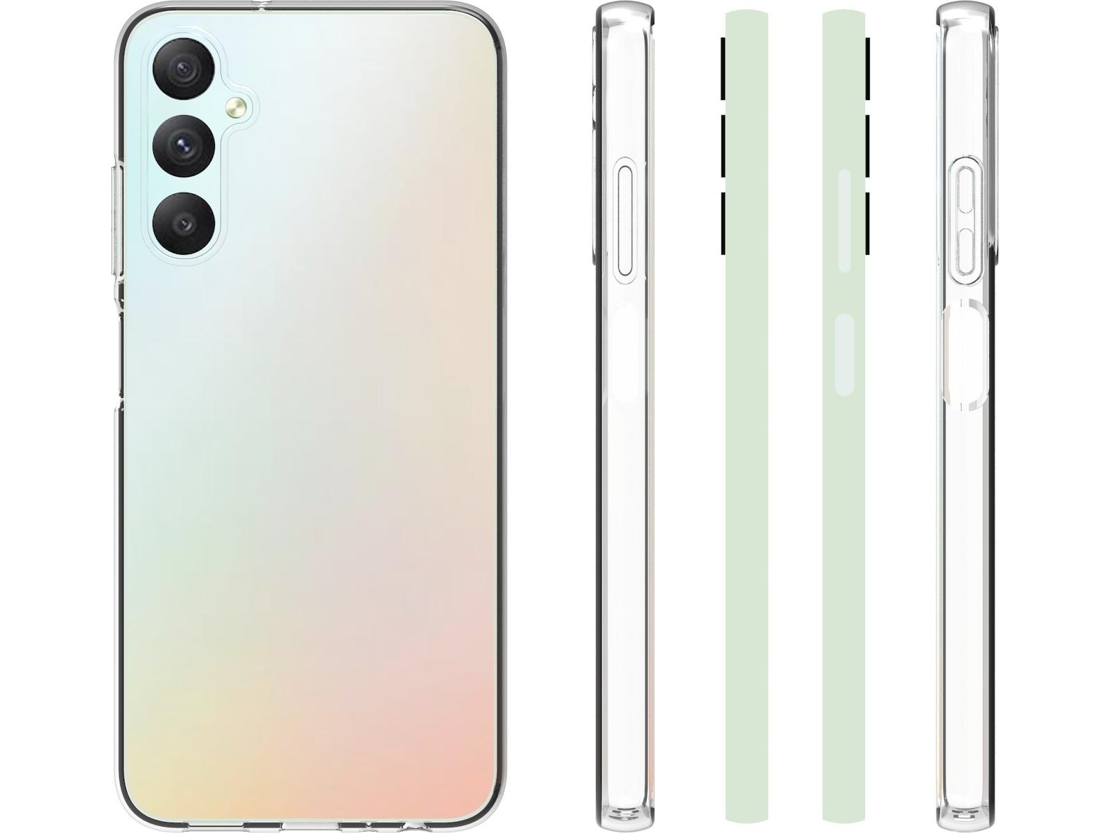 iiglo Galaxy A05S Silikondeksel (gjennomsiktig) Mobildeksel