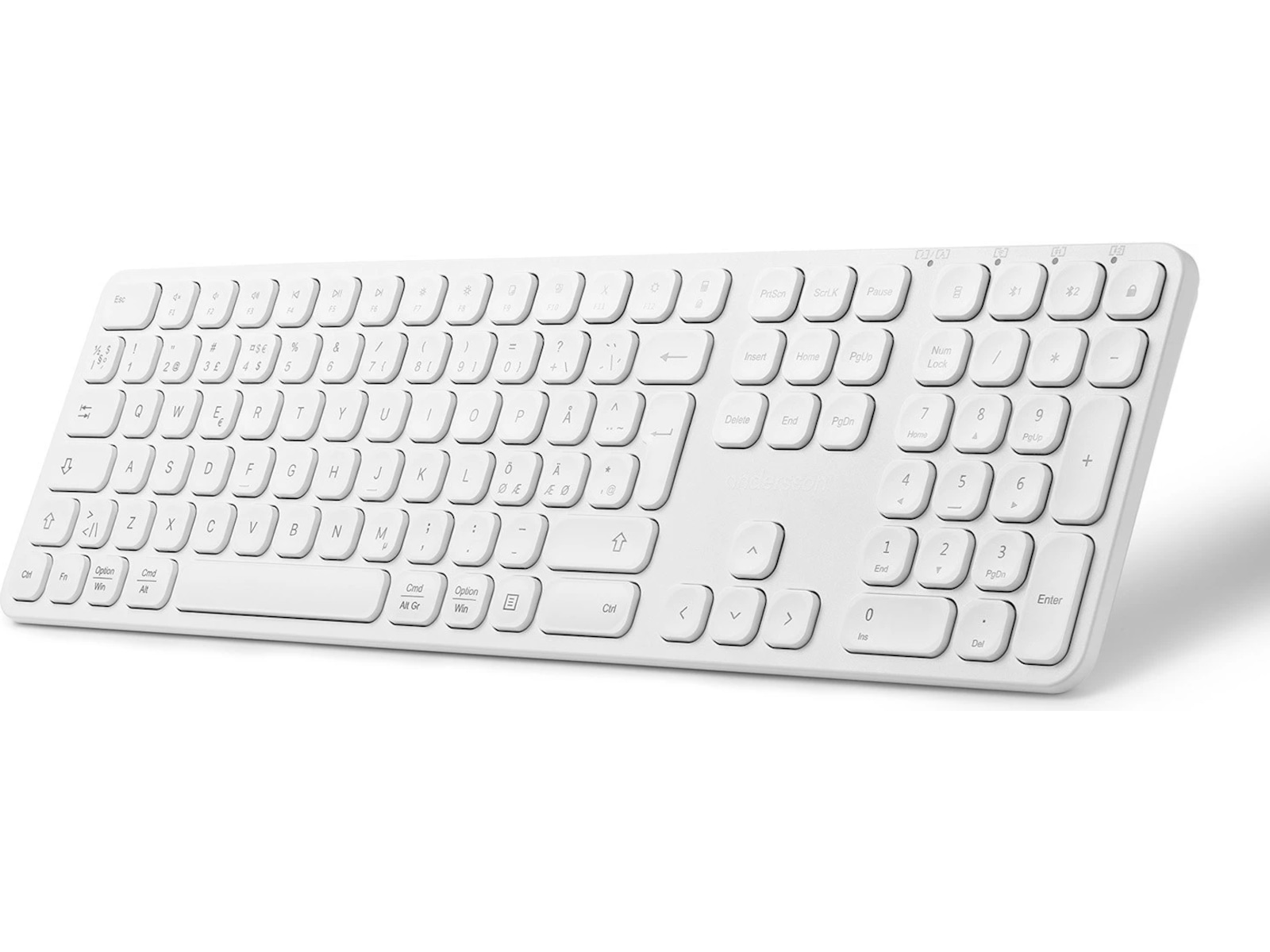 Andersson WSK-M3000 Tastatur og mus (hvit) Mus & tastatur -kombipakker