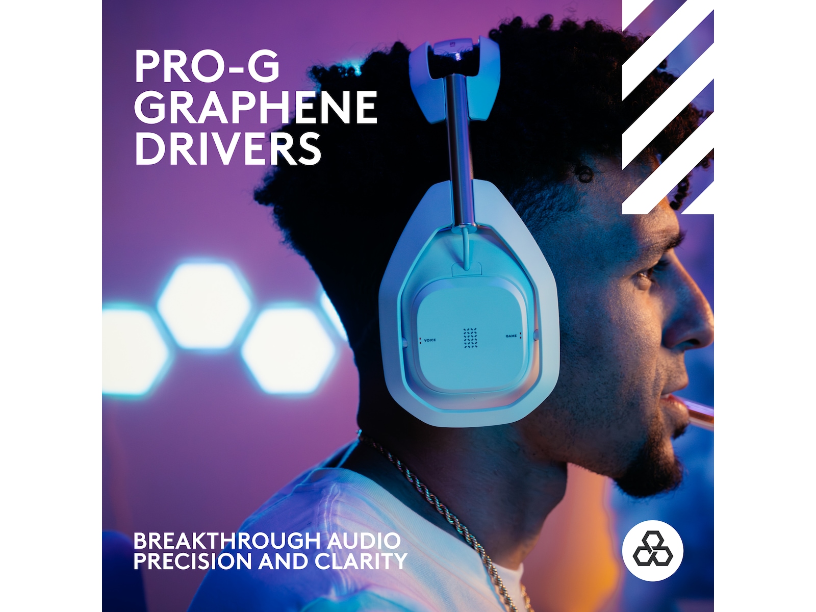 Astro A50 X LIGHTSPEED Trådløst Gaming headset + ladestasjon (hvit) Gamingheadset