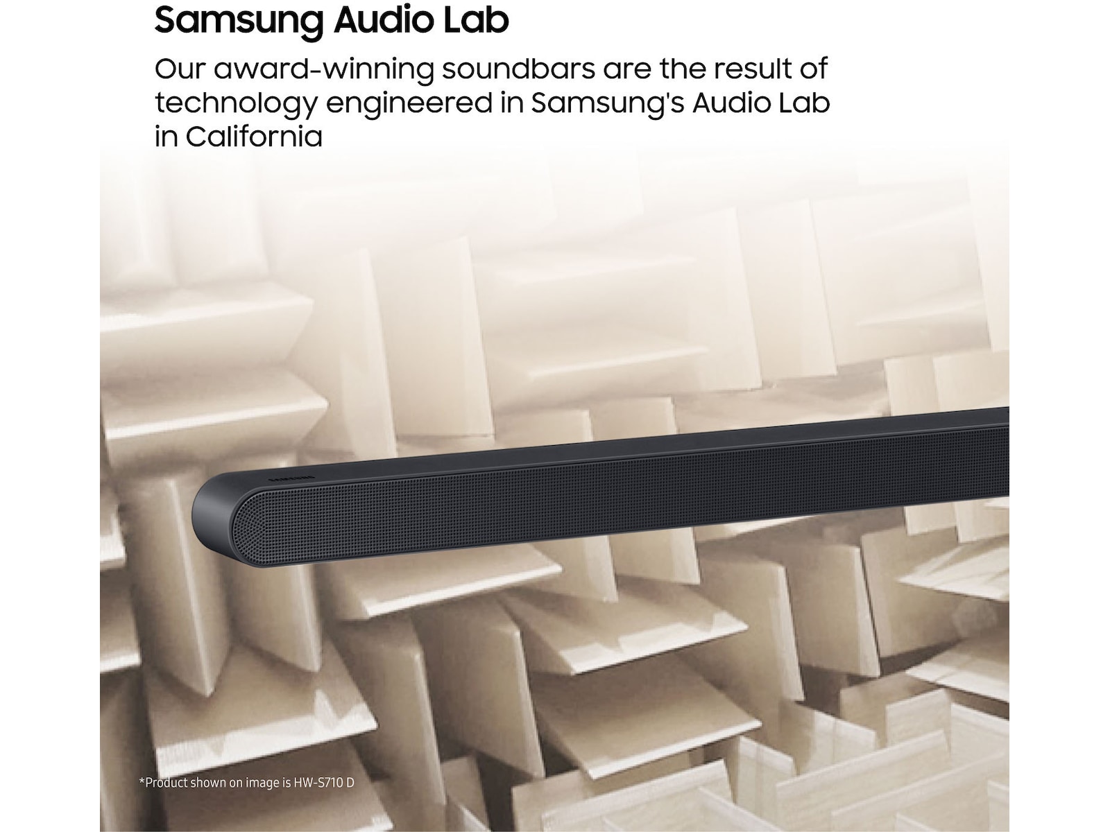 Samsung HW-S710D soundbar med subwoofer (sort) Lydplanker
