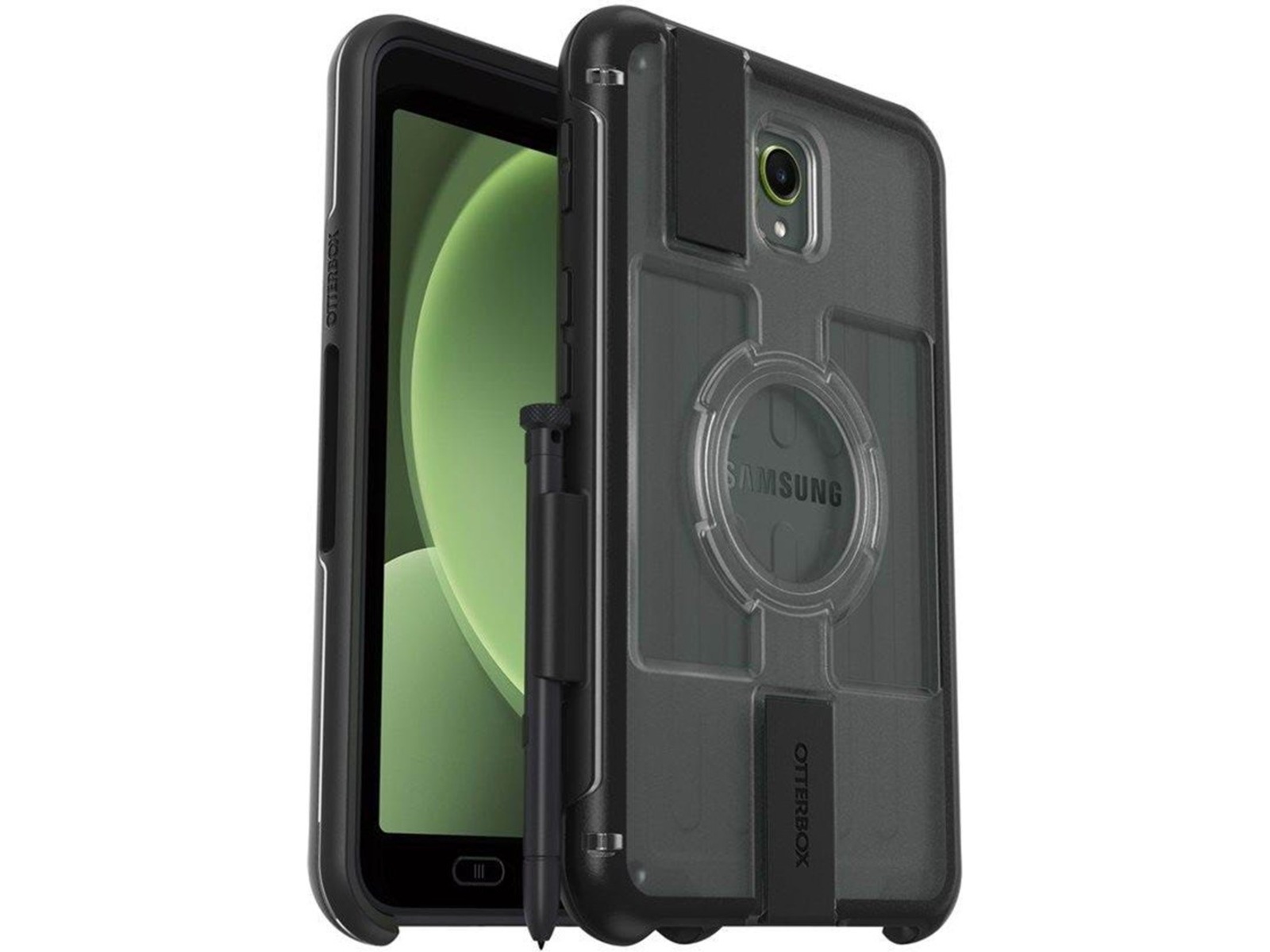 OtterBox Galaxy Tab Active5 UniVERSE deksel - ProPack (gjennomsiktig/sort) Flere festepunkter for tilbehør, høytytende beskyttelse