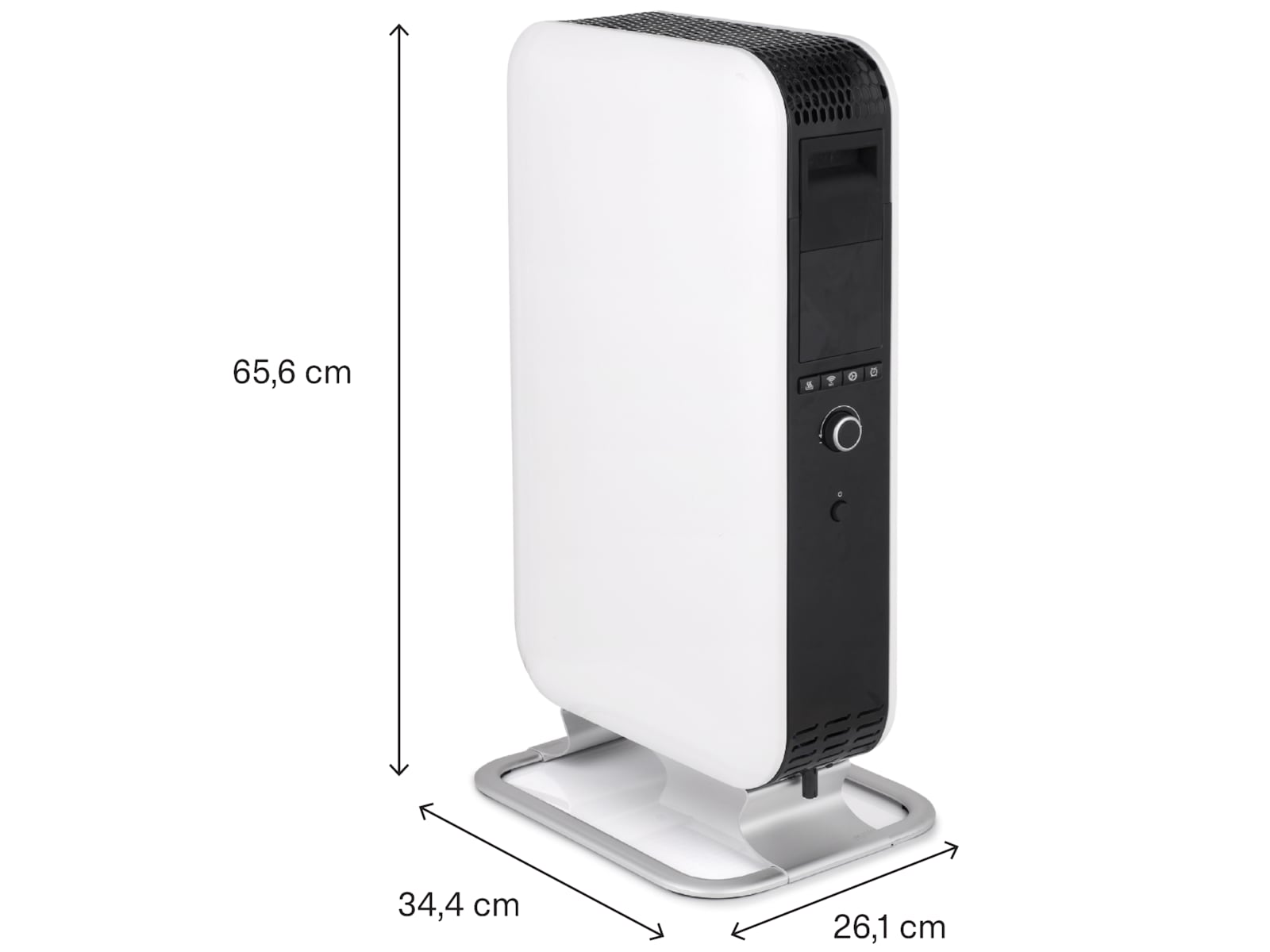 Mill Gentle Air WiFi oljeovn 1500W (hvit) Frittstående varmeovner