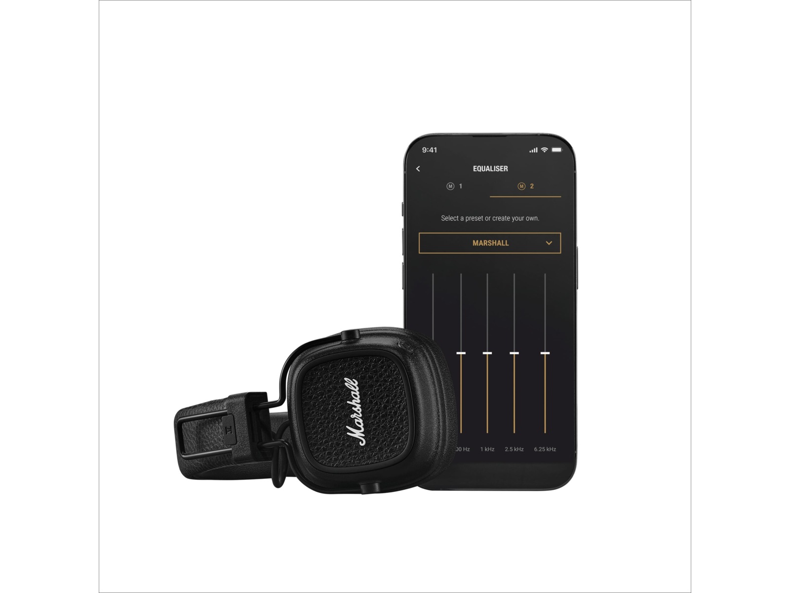 Marshall Major V Trådløse hodetelefoner, On-Ear (Sort) Hodetelefoner