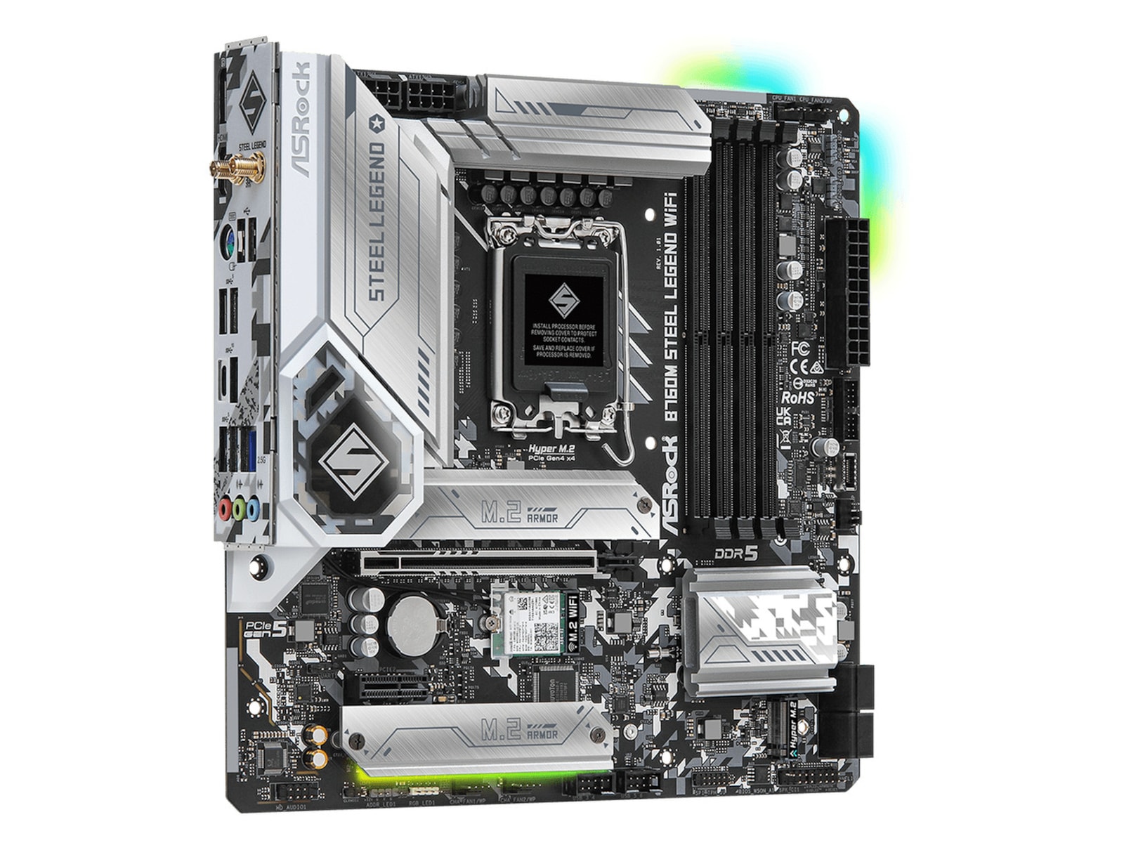 ASRock B760M Steel Legend WIFI Hovedkort Intel Socket