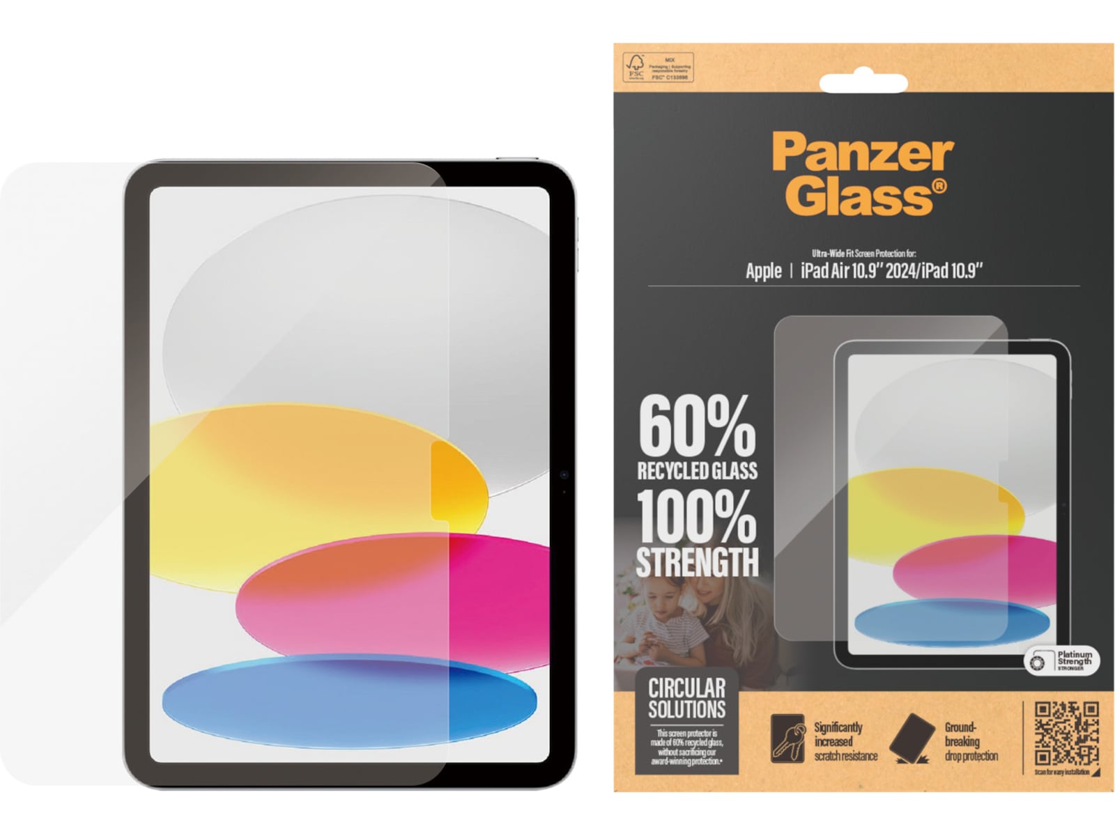 PanzerGlass iPad 11" / 10,9" og Air 11" Skjermbeskytter Skjermbeskyttelse nettbrett