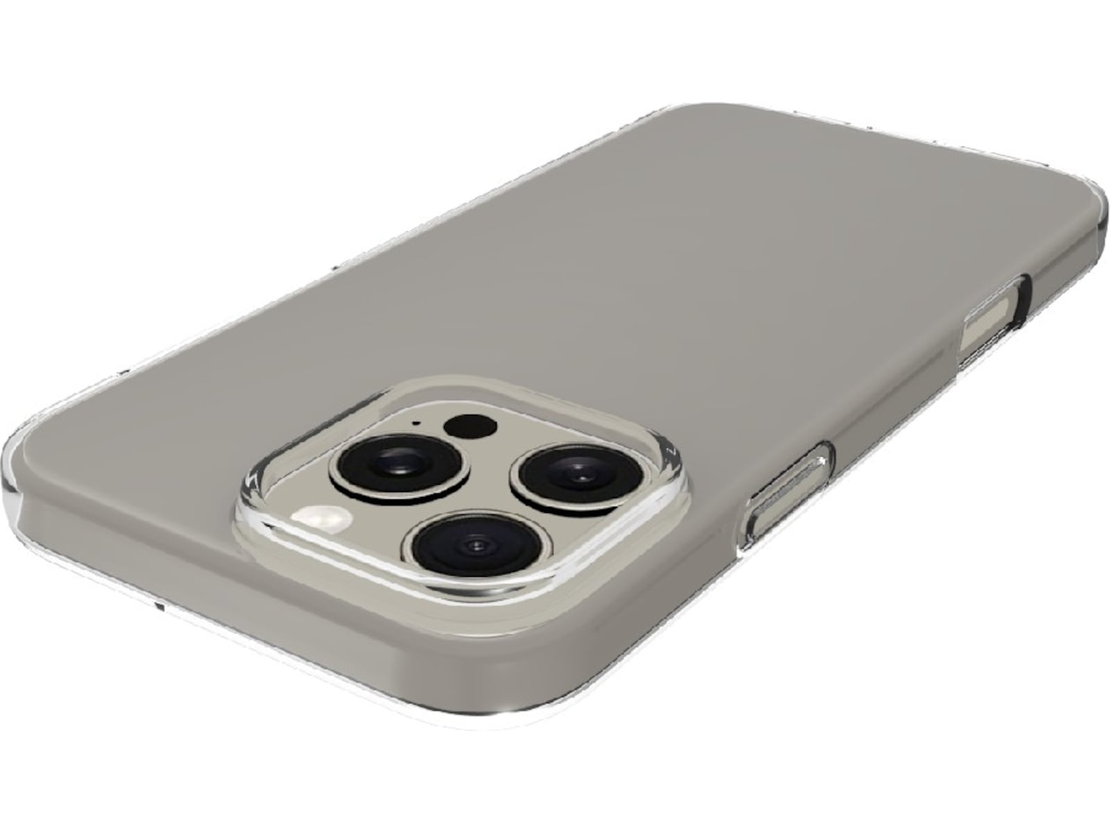 iiglo iPhone 16 Pro Max Silikondeksel (gjennomsiktig) Mobildeksel