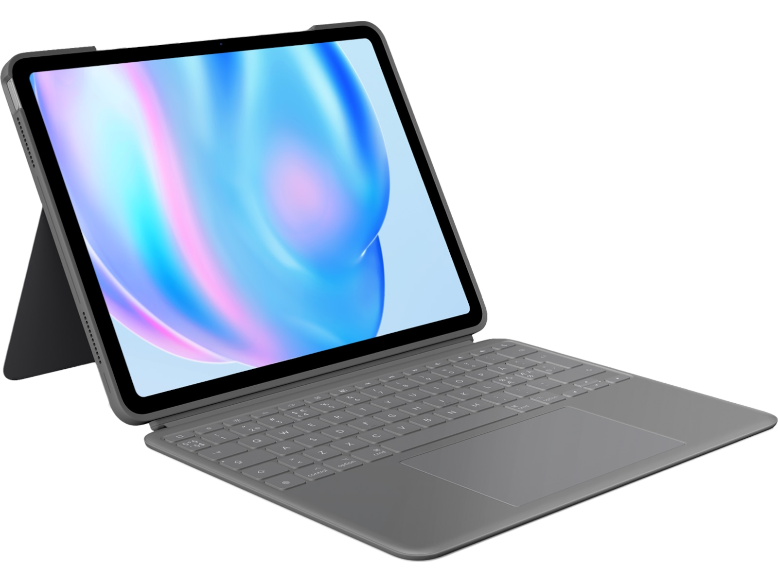 Logitech iPad Air 13" Combo Touch tastaturdeksel (oxford grey) Nordisk layout, bakbelyst, passer til iPad Air 13" (M2-M4)