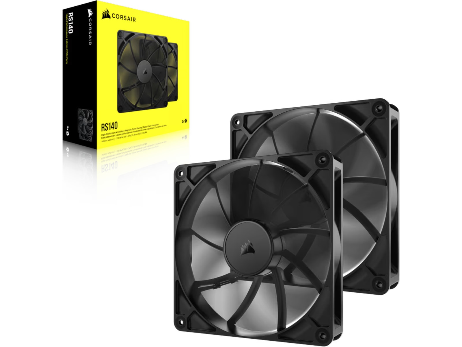Corsair RS140 Vifte 2pk (sort) Vifter